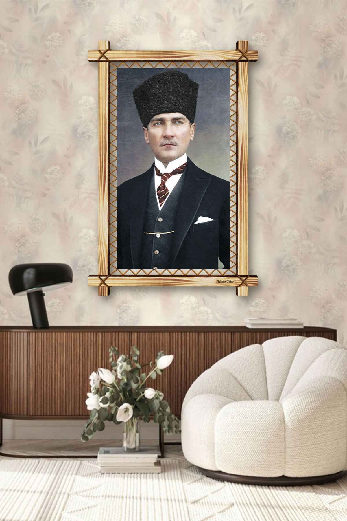 First Date TREND ATATÜR RUSTİK TABLO