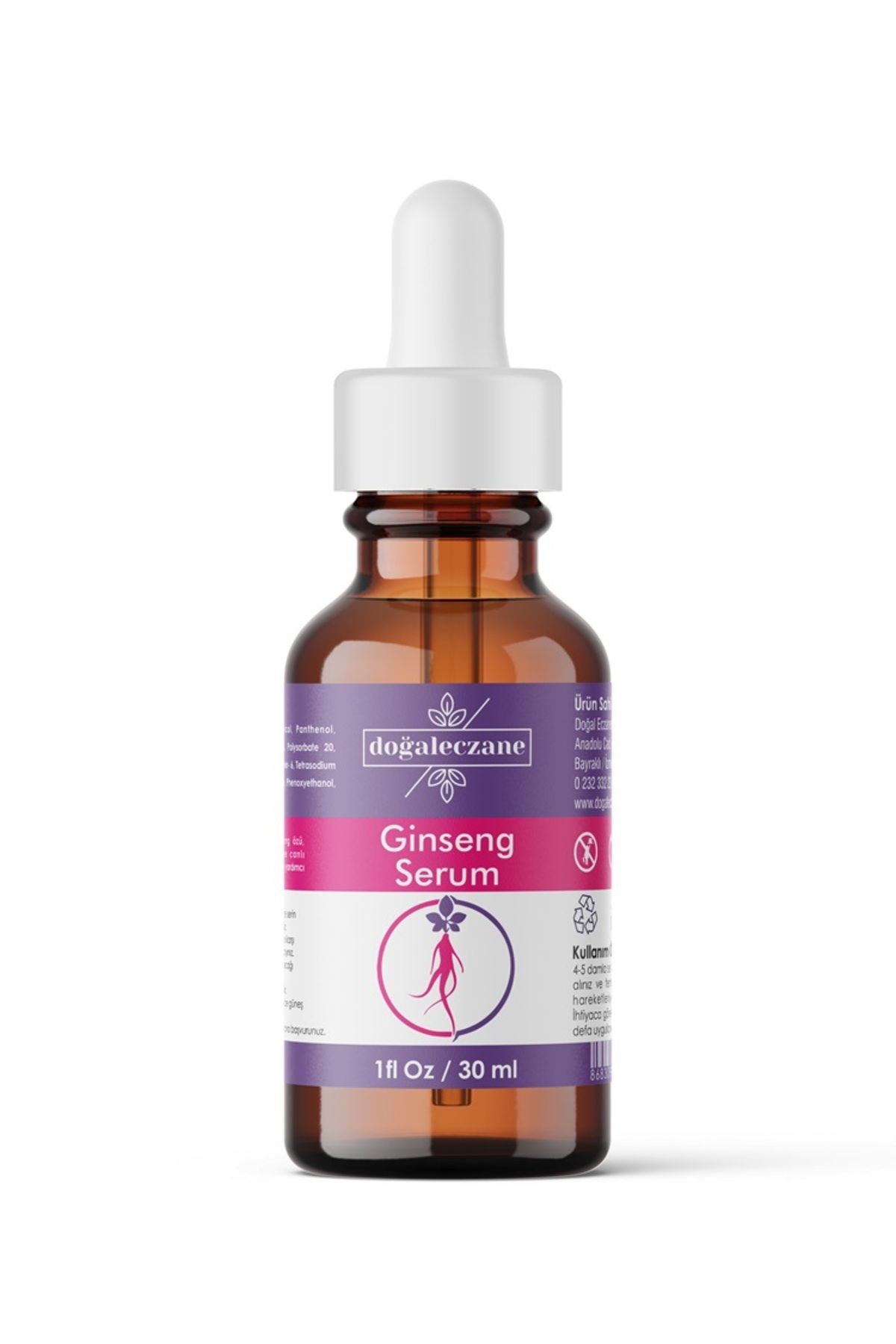 Doğal Eczane Ginseng Yaşlanma Karşıtı Serum Hızlı Etki 30 ml Ginseg Collagen Vitamin C