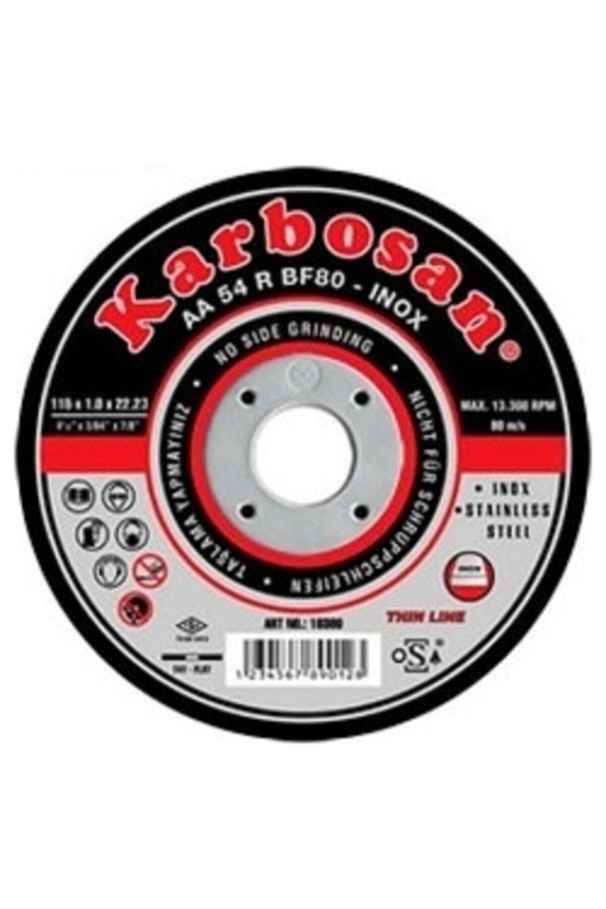 25 Pcs Inox Metal Cutting Wheels 115x1.0x22 Mm Inox Cutting Disc