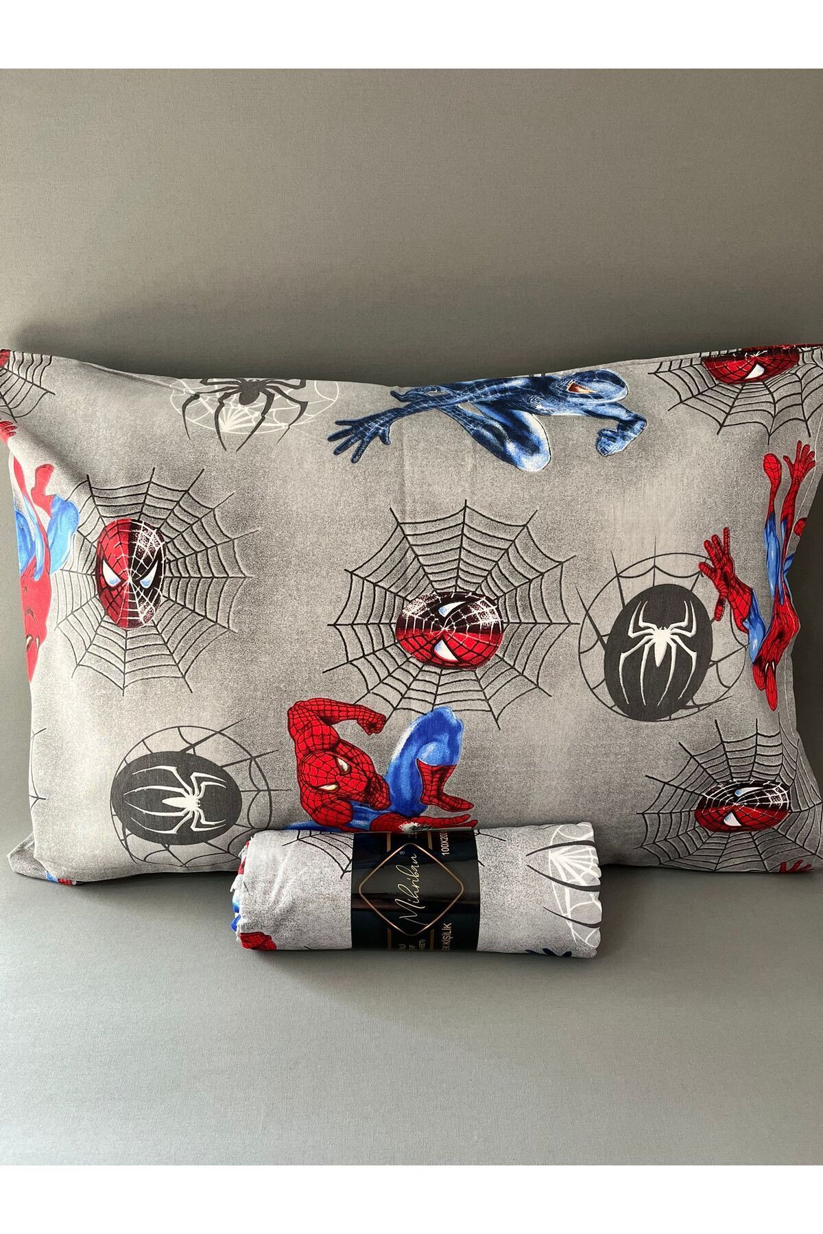 Garden Home Örümcek Adam Dokuma Ranforce Kumaş Lastikli Çarşaf Takımı Spiderman