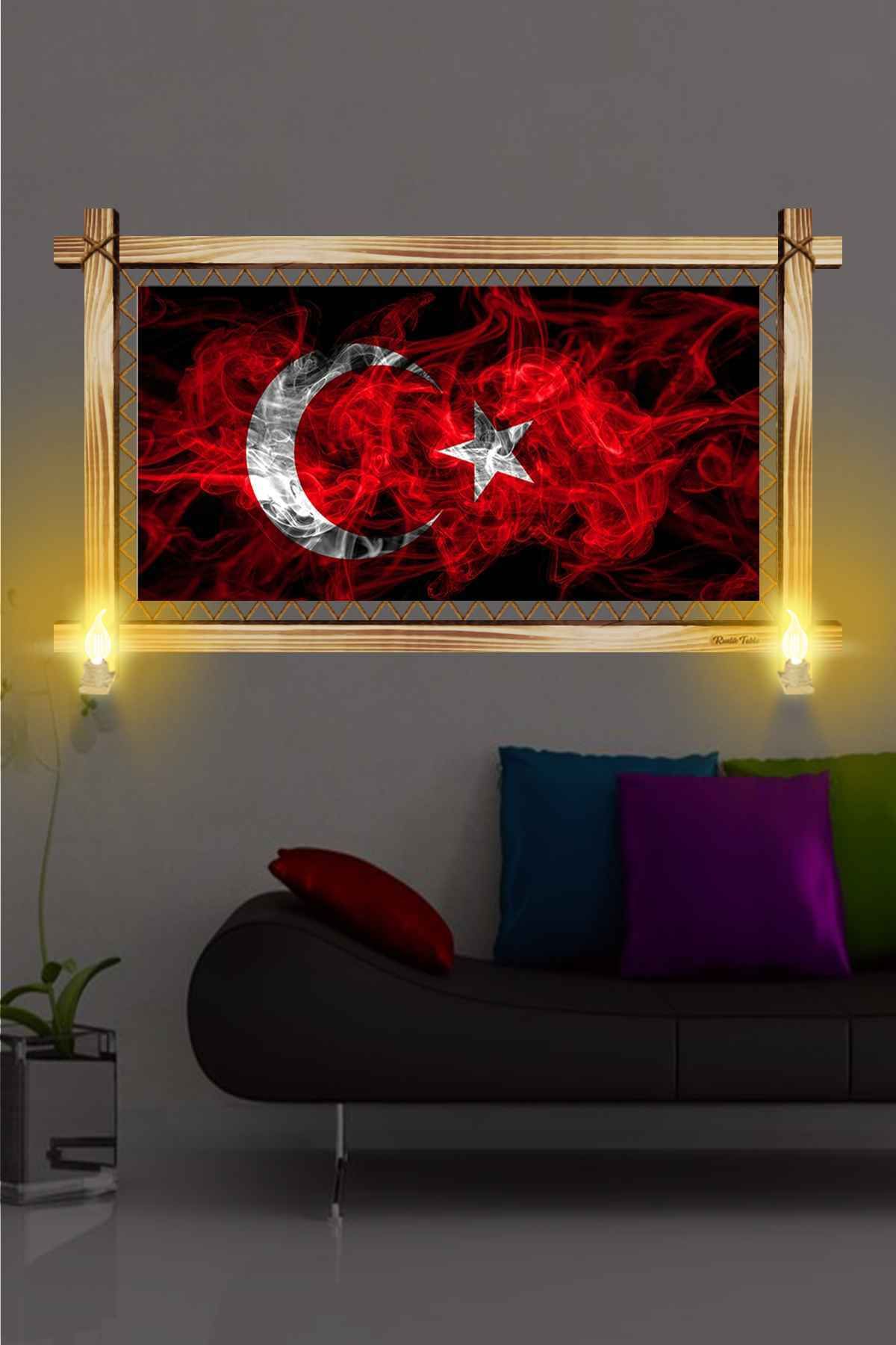 First Date AY YILDIZ RUSTİK LAMBALI TABLO