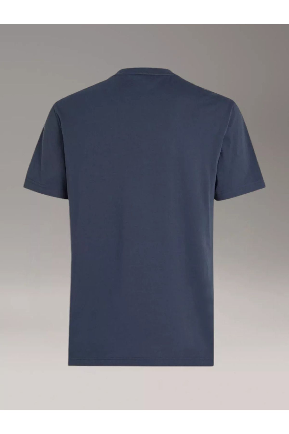 Calvin Klein-Men's Blue T-Shirt - Regular Fit, Crew Neck, Short Sleeve, Brand Logo K10K 113588 -Ppk 3