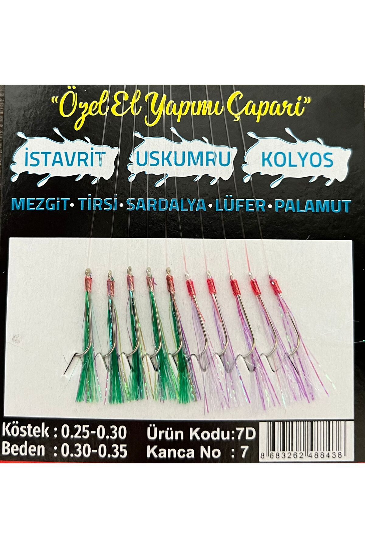 VURGUN CAPARI PEMBE YESIL URUN KODU:7D