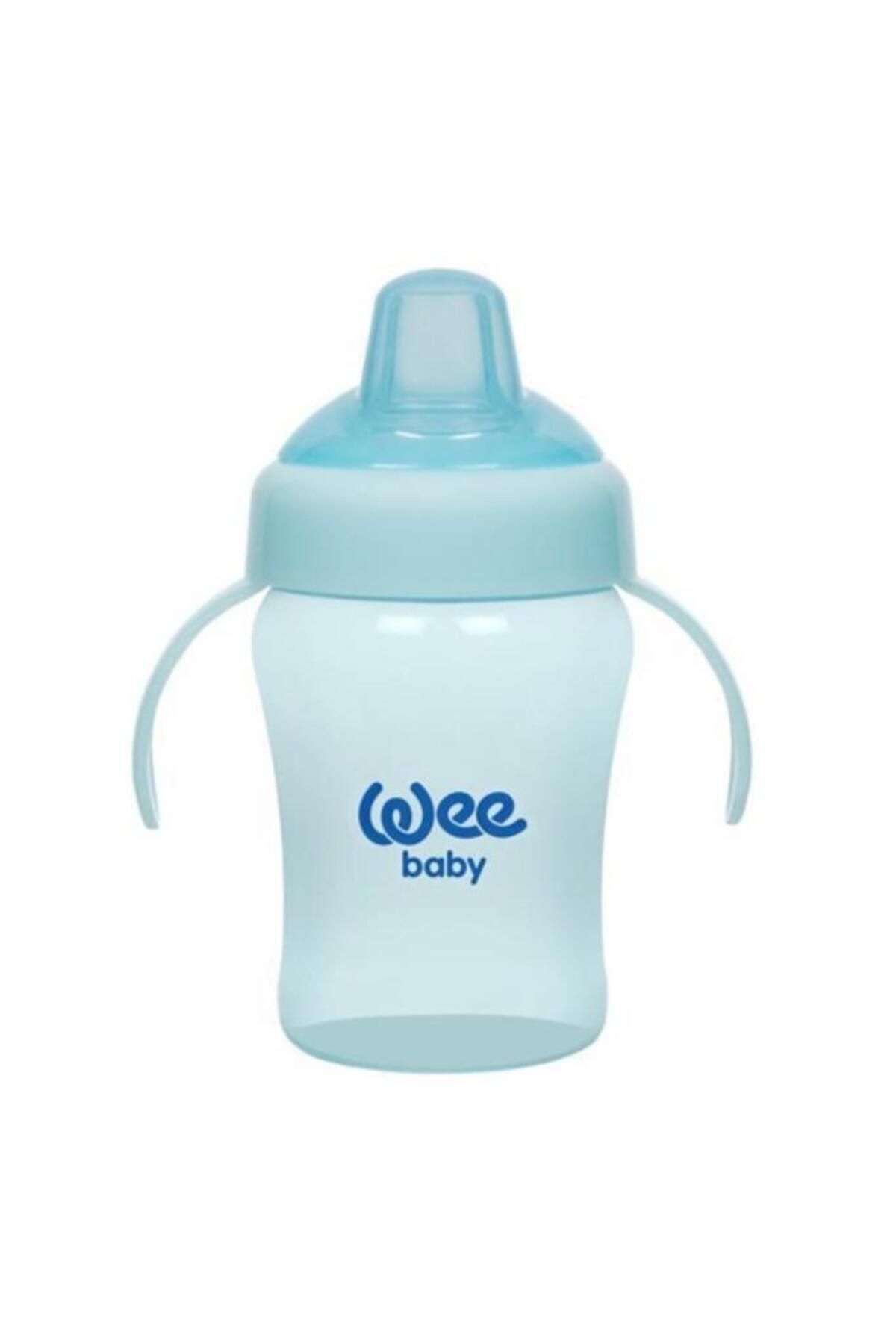 Wee Baby Colorful Akıtmaz Kulplu Bardak 240 ml Mavi