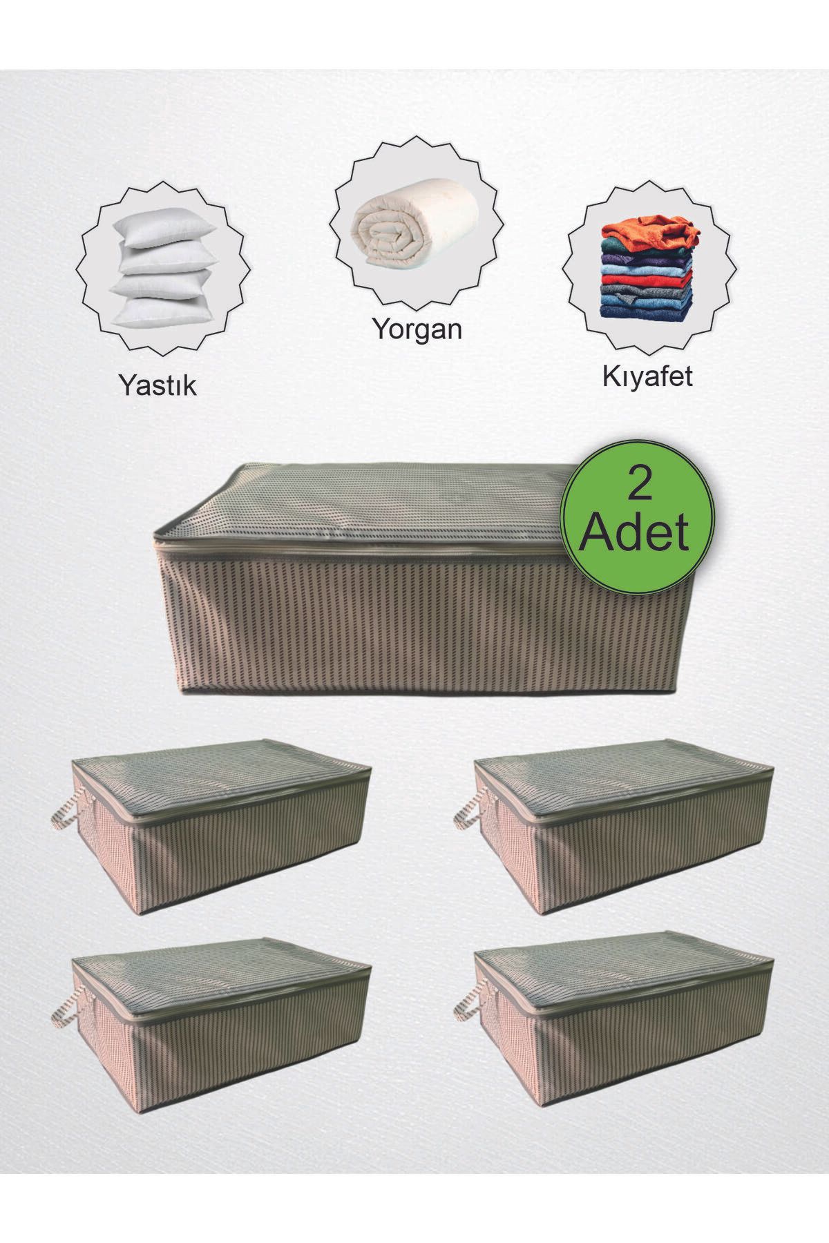 Çöllü Tekstil-Multi-Purpose Sofa Bed and under Base Large Storage Gray Striped 1