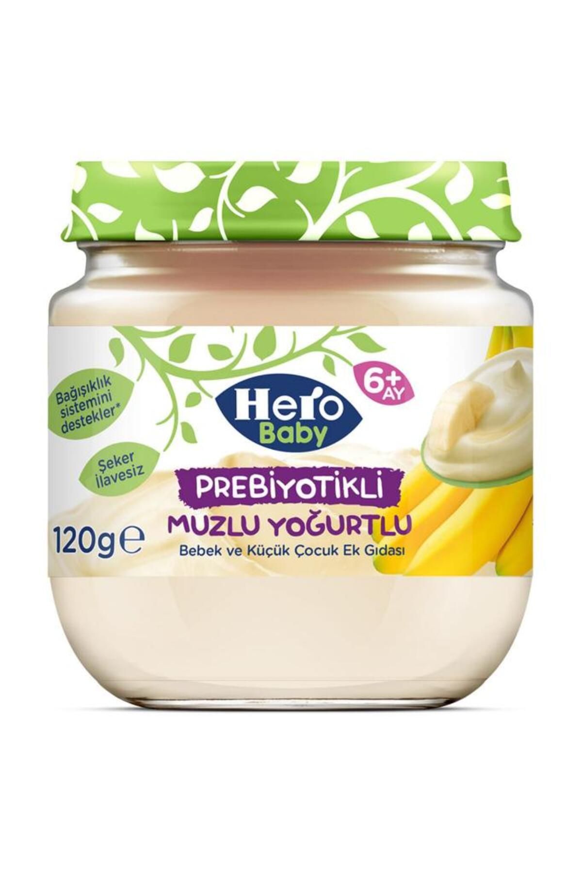 Hero Baby Prebiyotik Muzlu Yoğurtlu 120 gr Kavanoz Maması