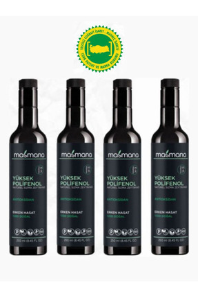 MASMANA Yüksek Polifenollü Zeytinyağı 4x 250 ml (2024 SEZONU)