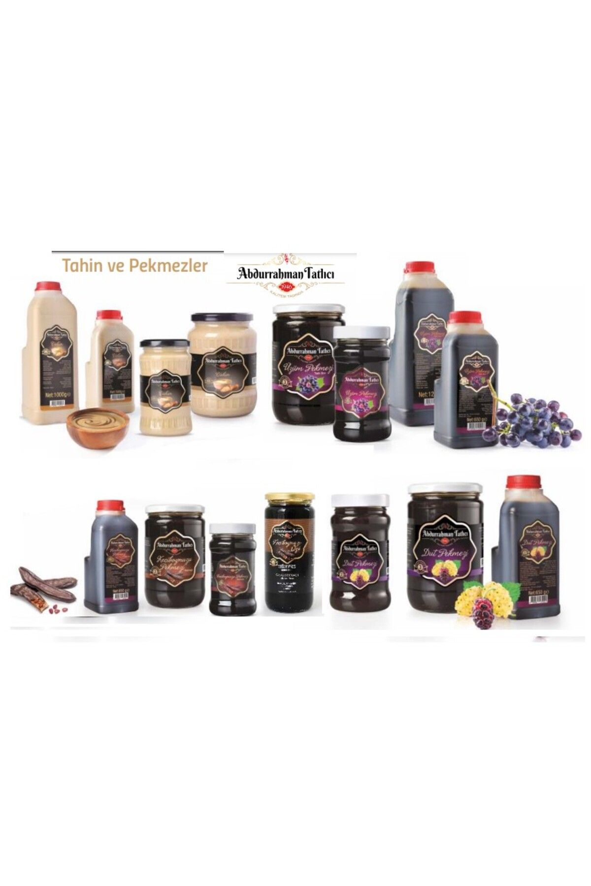 Tahin 700gr Üzüm Pekmezi 800gr 2 Li Set - 2