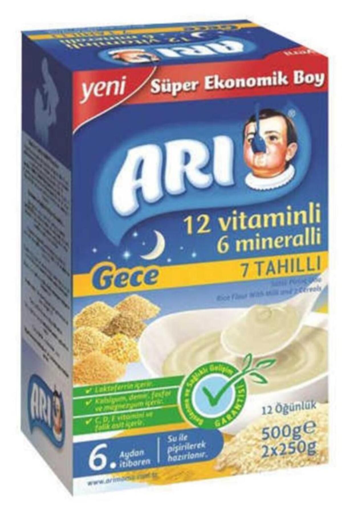 Arı Mama Sütlü 7 Tahıllı (GECE) Sütlü Pirinç Unu 500 gr