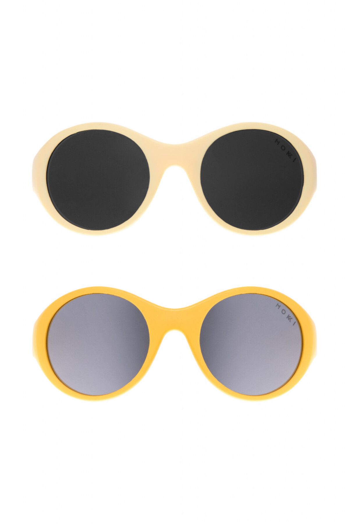 OEM-MOKKI Click & Change Kindersonnenbrille, UV-Schutz, gelb, 0-2 Jahre, 2er-Set 5