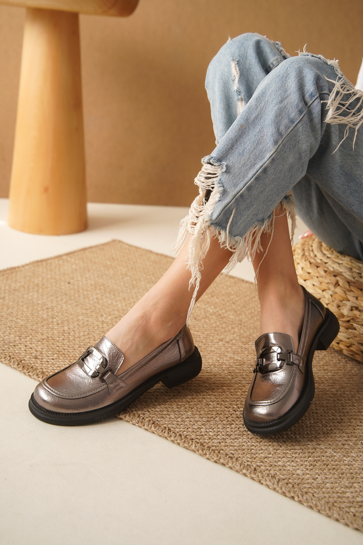 Cananın Pabuçları I?nt 1003-3 Tokali Loafer görsel 3
