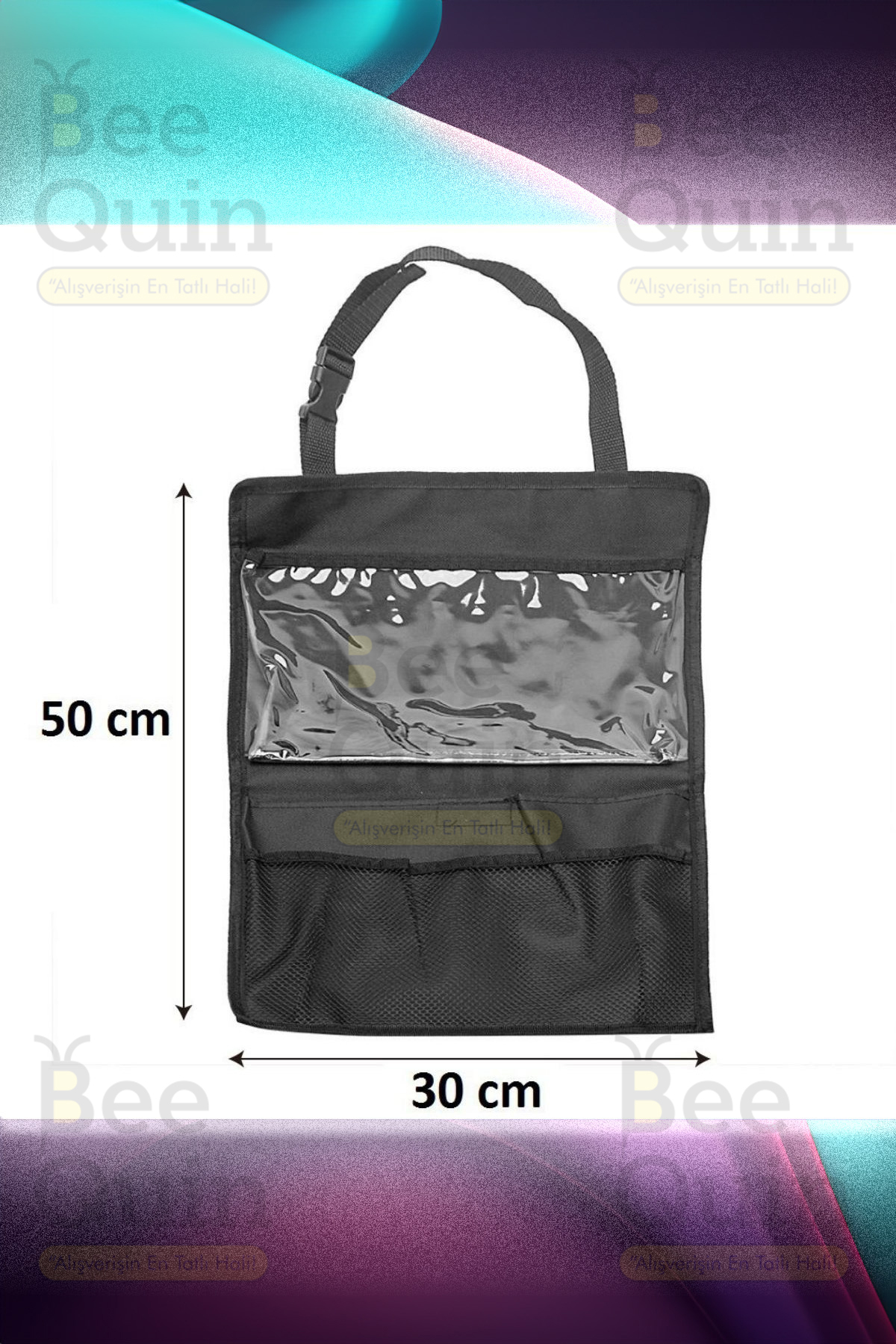 HASBY Koltuk Arkası Tablet Tutucu Organizer Oto Düzenleyici Araç Bebek Çocuk Koruyucu fotoğrafı 5 (önizleme)