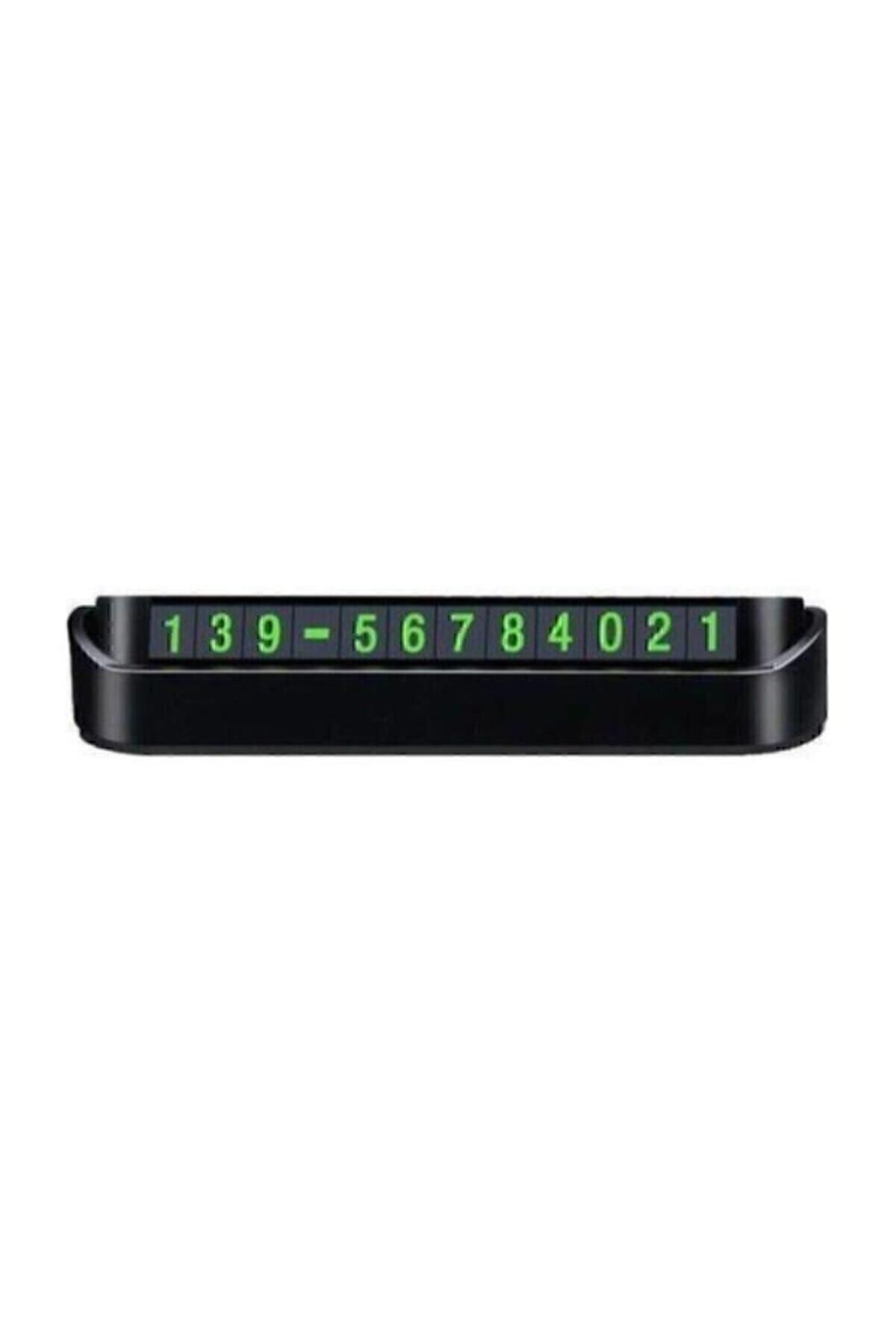 BoostZone-Phosphorescent, Retractable Phone Number Indicator for Car - Front Torpedo Top Numberer 2