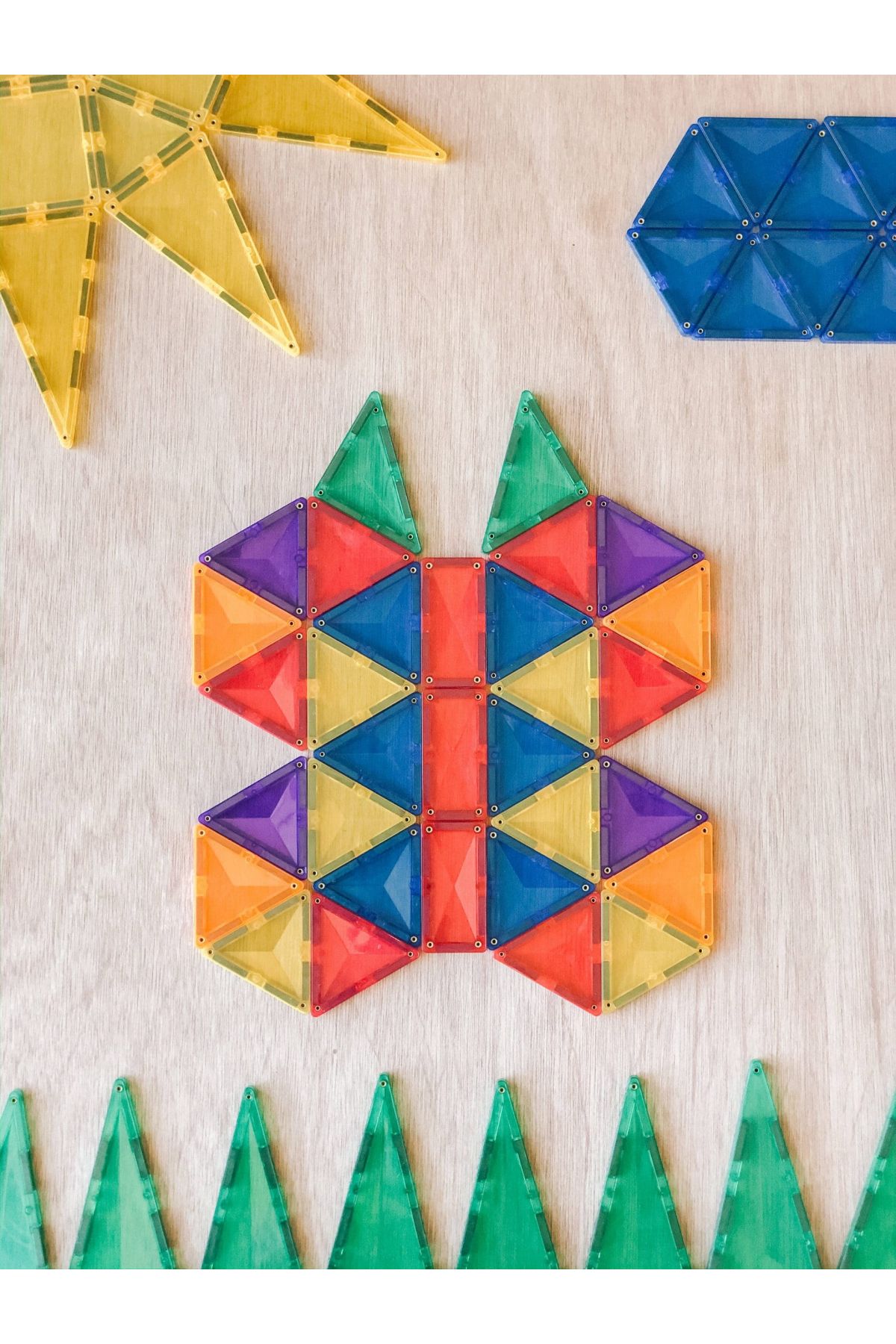 Connetix-Magnetic Tiles Set constructie magnetic, 60 piese, set de baza 5
