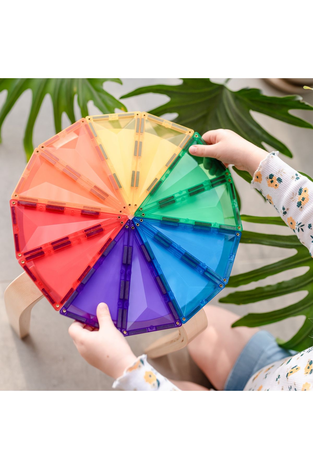 Connetix-Magnetic Tiles Set constructie magnetic, 30 piese forme geometrice 4