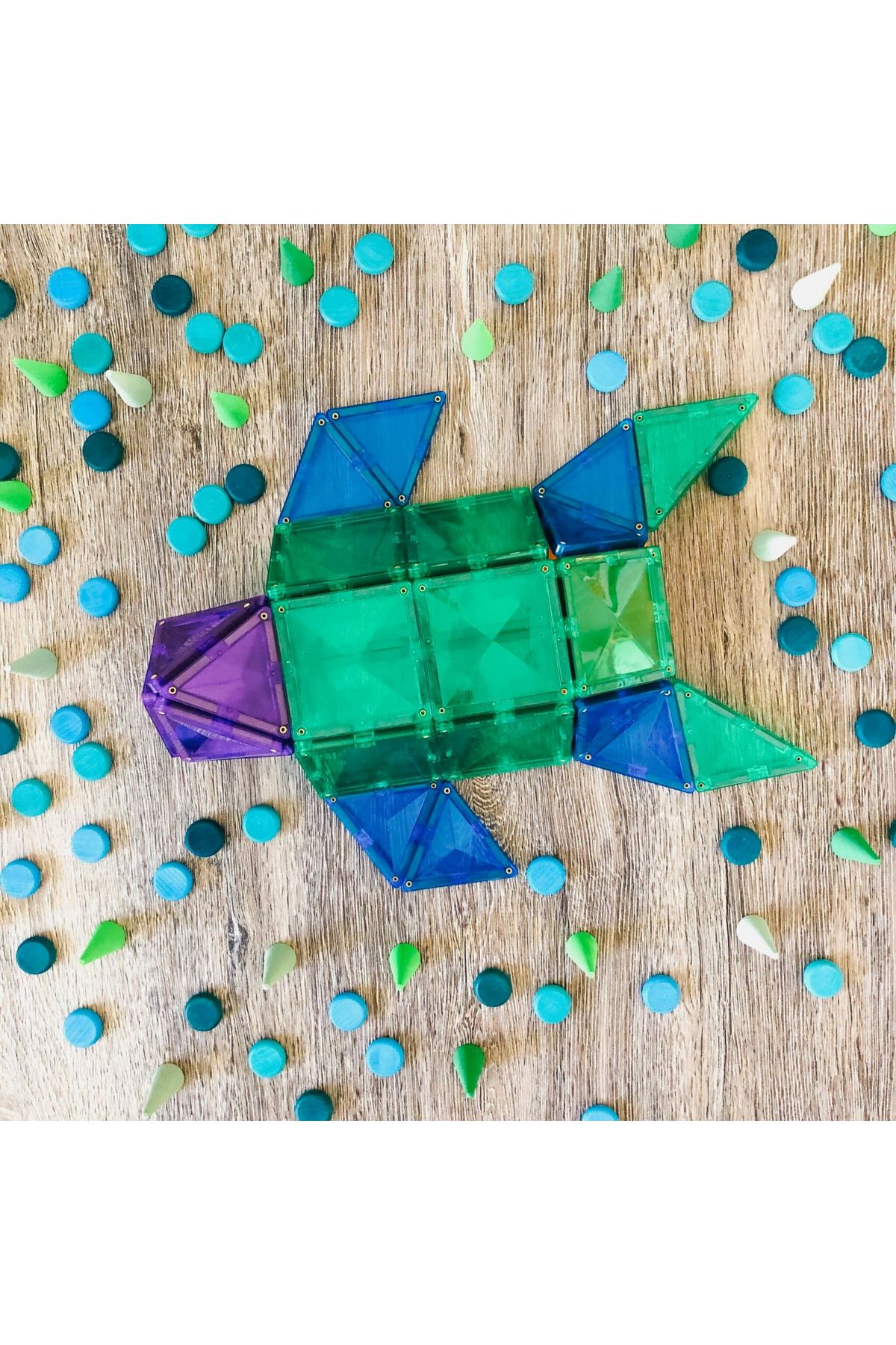 Connetix-Magnetic Tiles Set constructie magnetic, 102 piese, creativitate 5