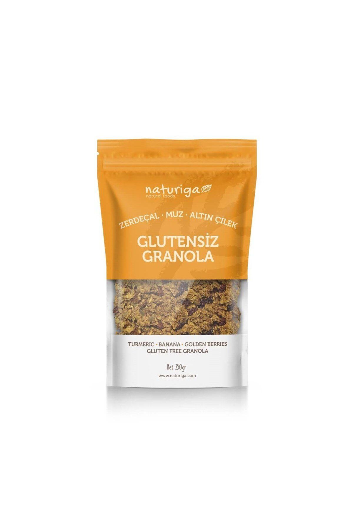 Naturiga Glutensiz Zerdeçal Altın Çilek Granola 250gr