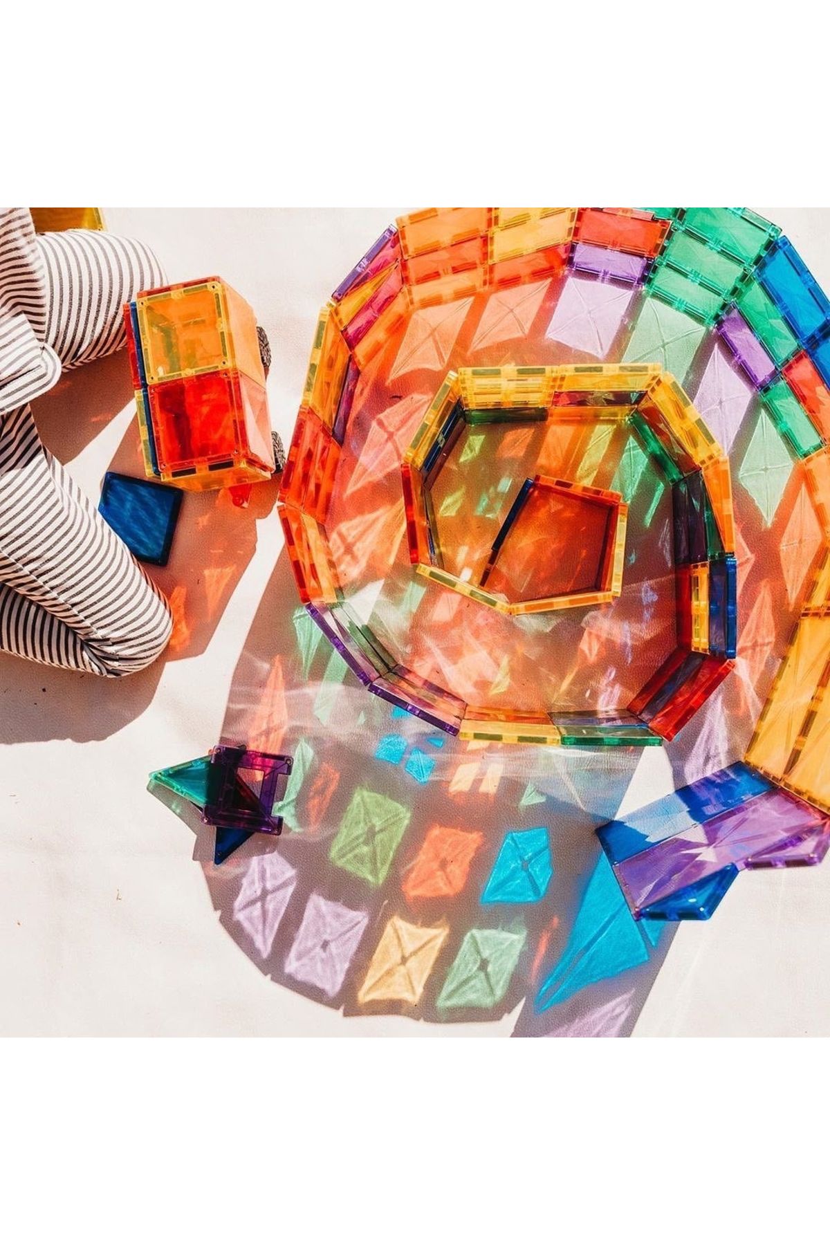 Connetix-Magnetic Tiles Set constructie magnetic, 102 piese, creativitate 8