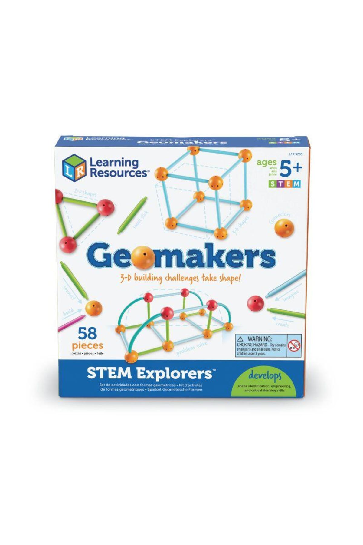 Learning Resources-Set constructie - Forme 3D - Explorers 6