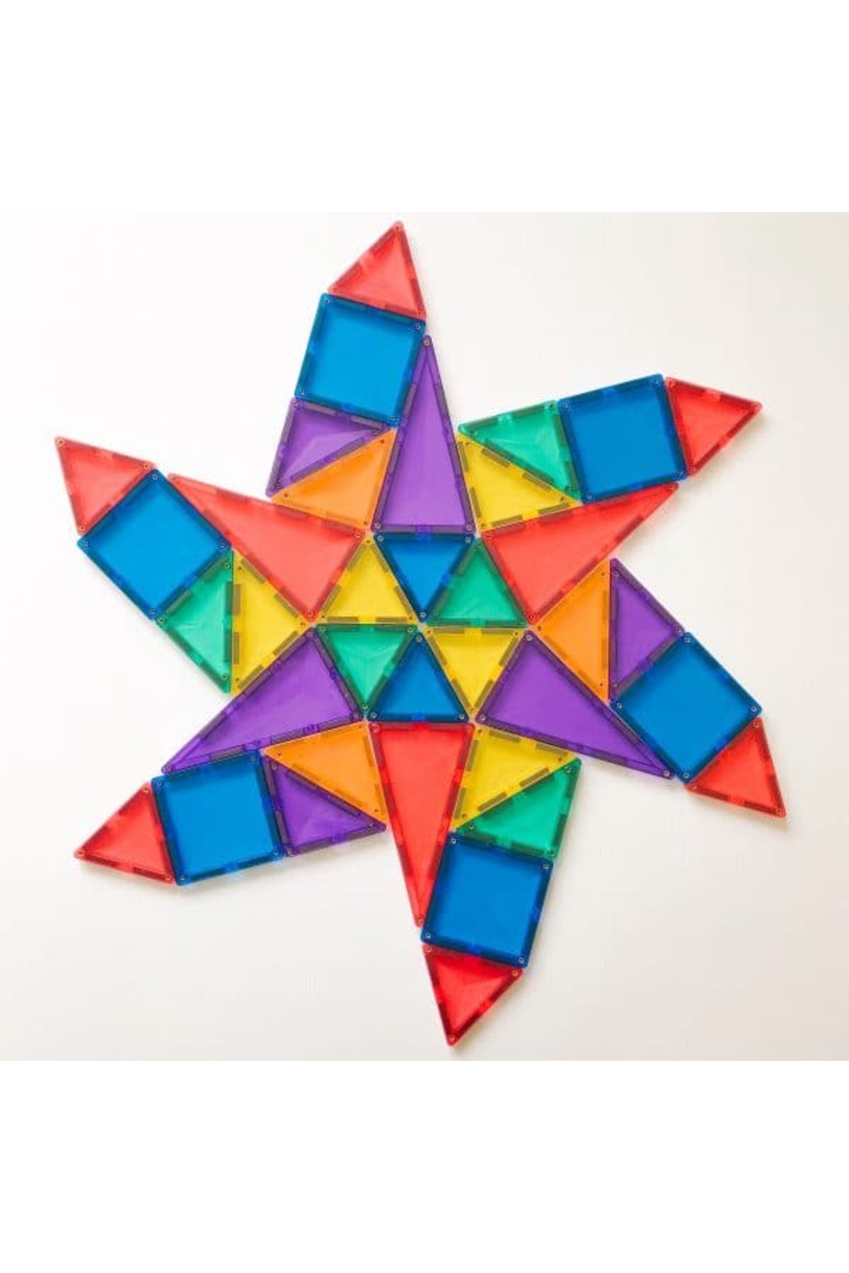 Connetix-Magnetic Tiles Set constructie magnetic, 60 piese, set de baza 3