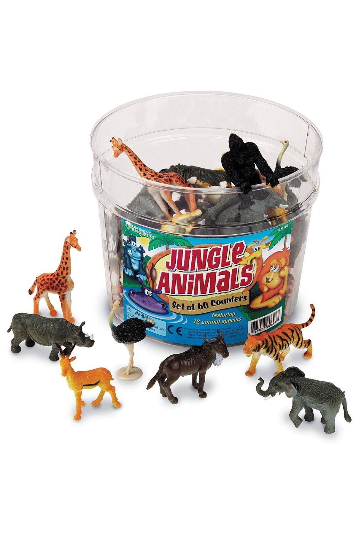 Learning Resources-Animale Jungla - Set 60 Figurine 3