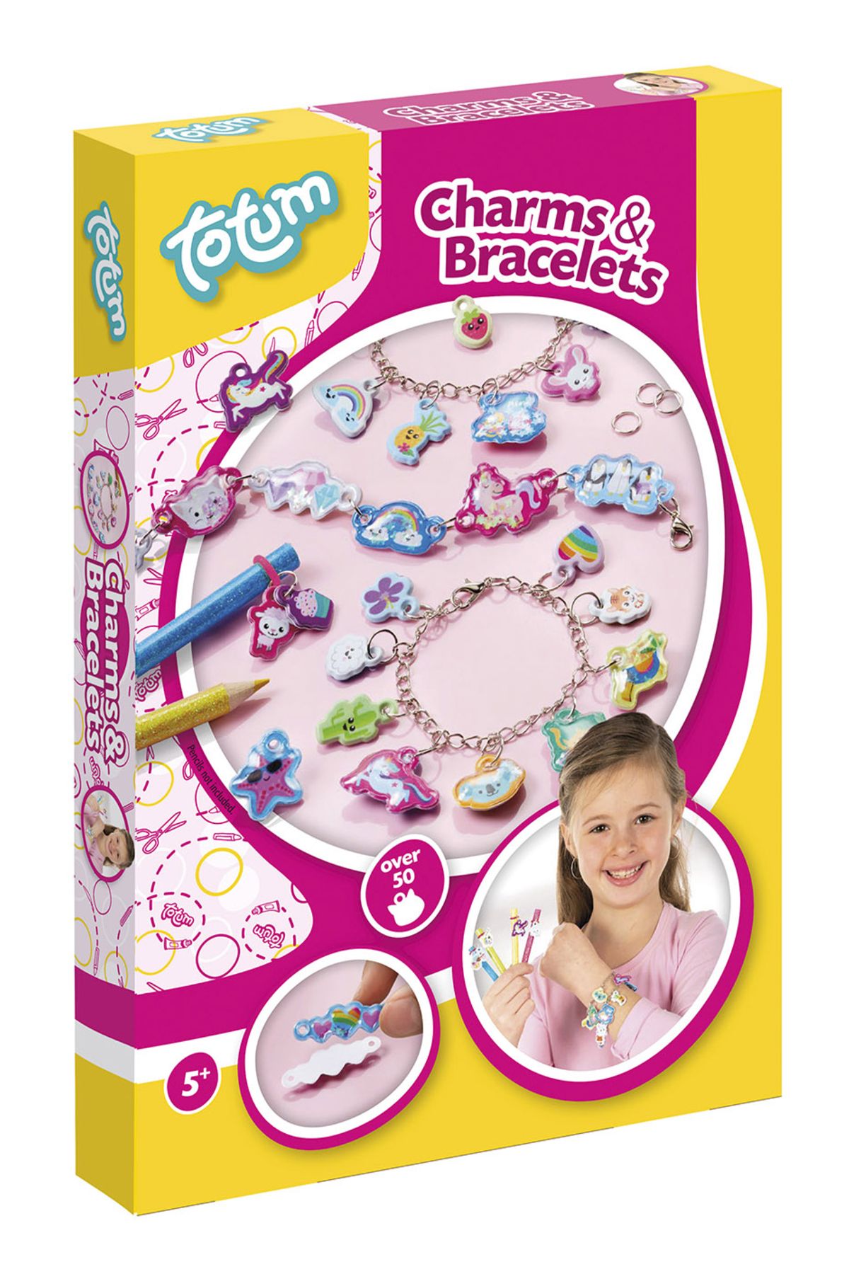 Totum Set Creativ Diy Bratari Cu Pandantive - One Size