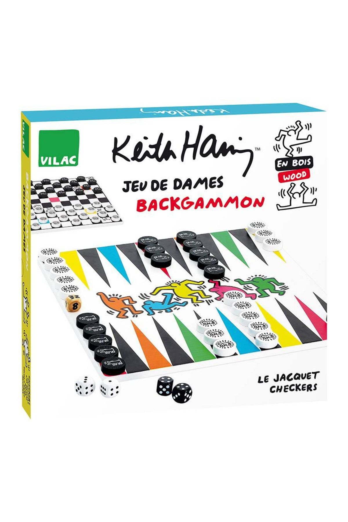 Vilac-Joc de dame / table - Keith Haring 1