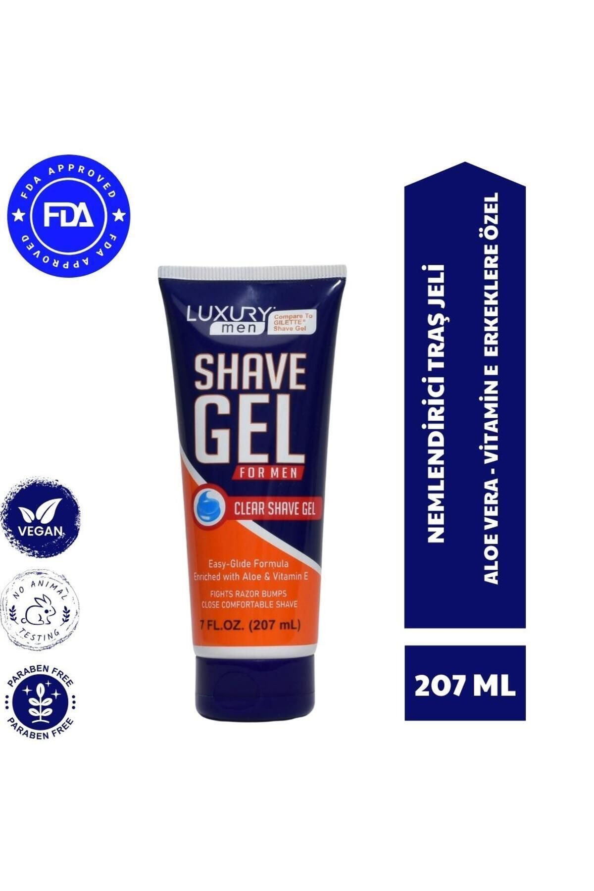 Elioure Shave Gel Men - Tahriş Önleyici - Ultra Hassas - Köpürmeyen Erkek Tıraş Jeli 207 ml