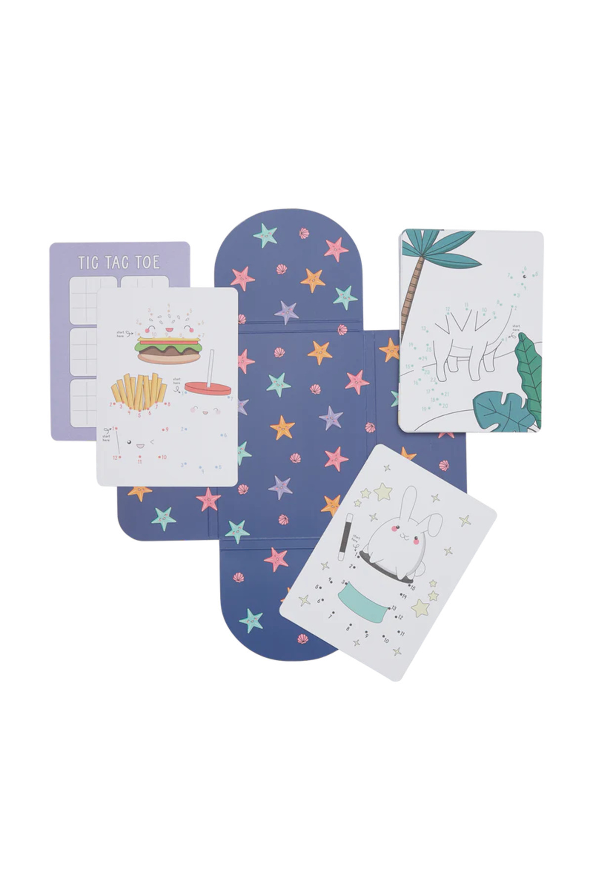 Ooly-Collection of 24 cards with games and activities - Connect the dots 2
