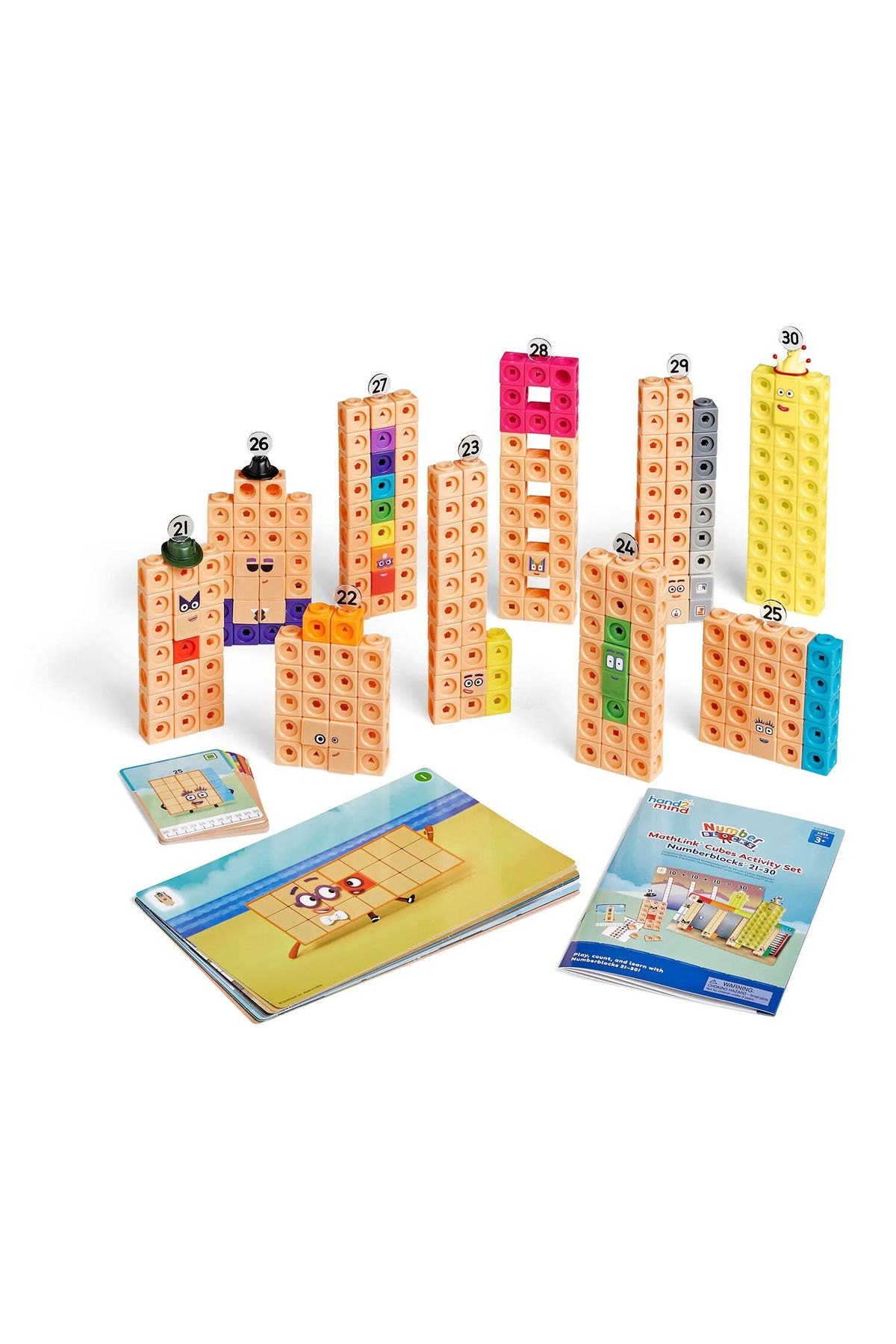 Hand2Mind-Mathlinkcubes Numberblocks In English Activity Set From 21 - 30 5