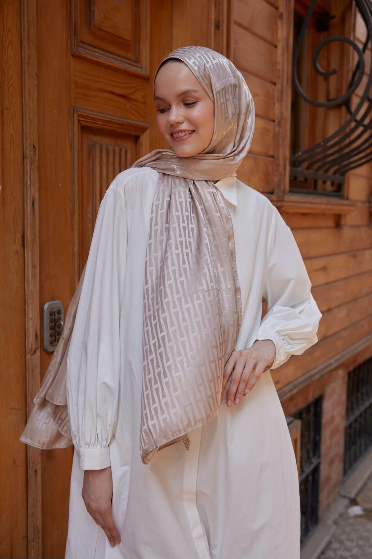 Şalland-Jacquard Mink Shawl - Line 1