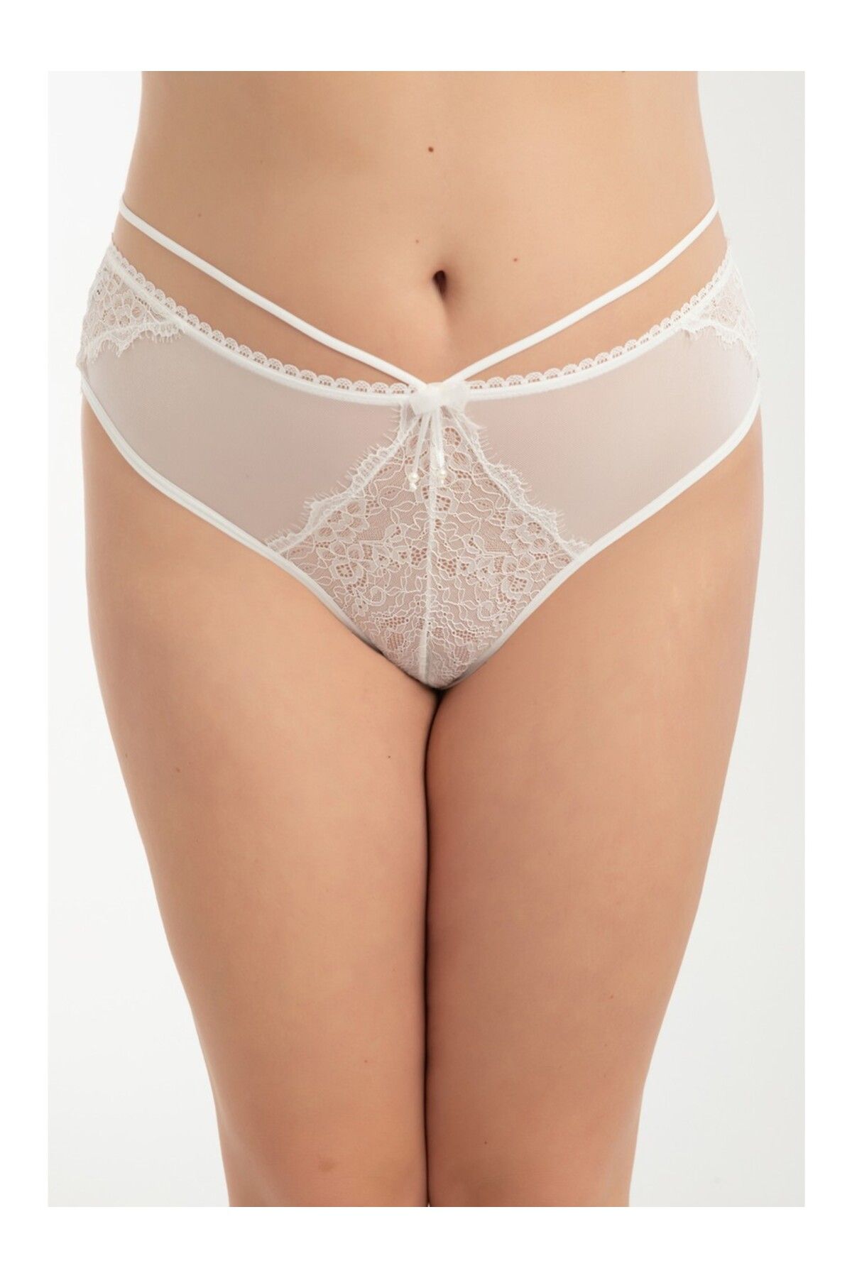She Shine-Plus Size Rope Detailed Perfect Fit High Waist Panties-23064 2