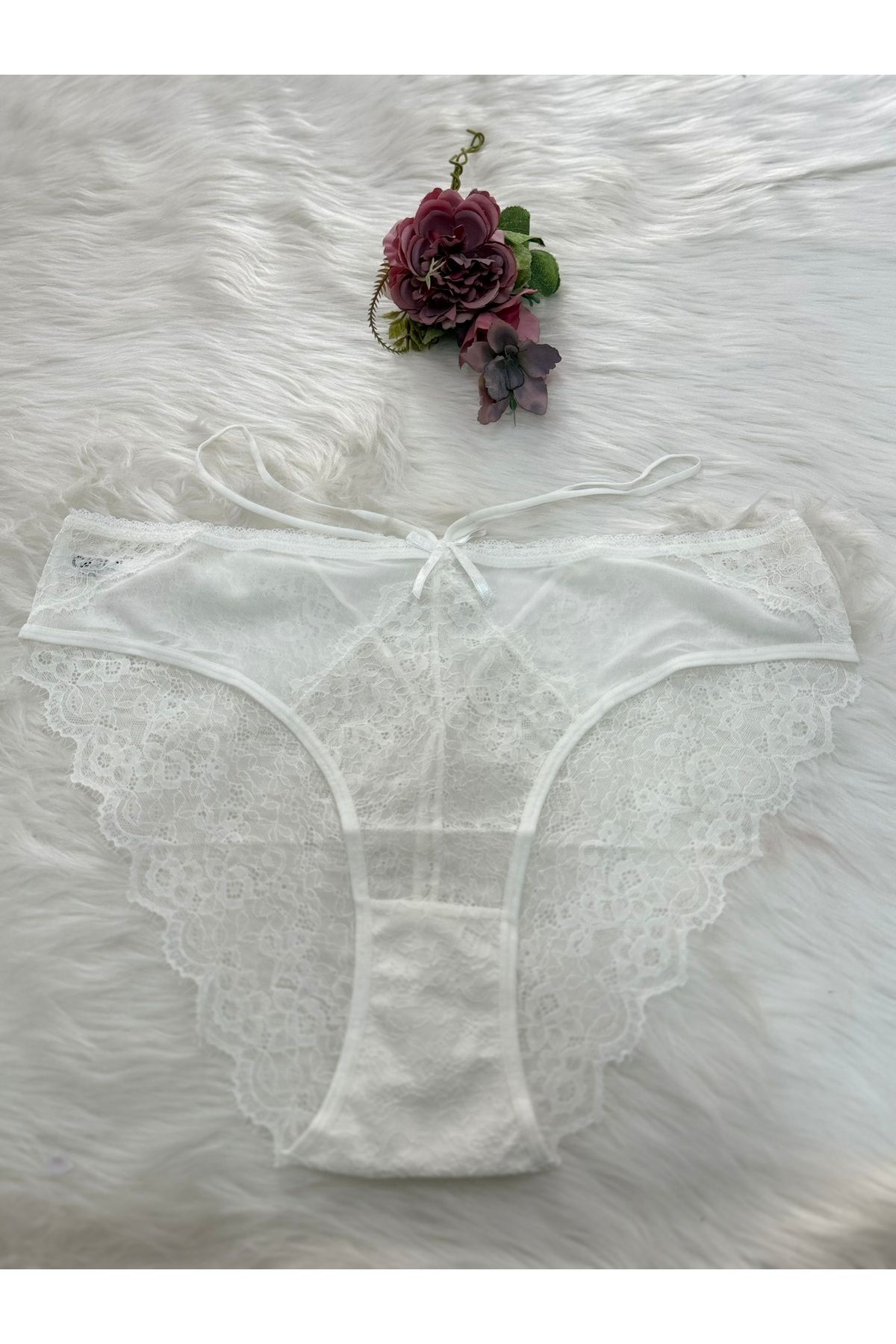 She Shine-Plus Size Rope Detailed Perfect Fit High Waist Panties-23064 1