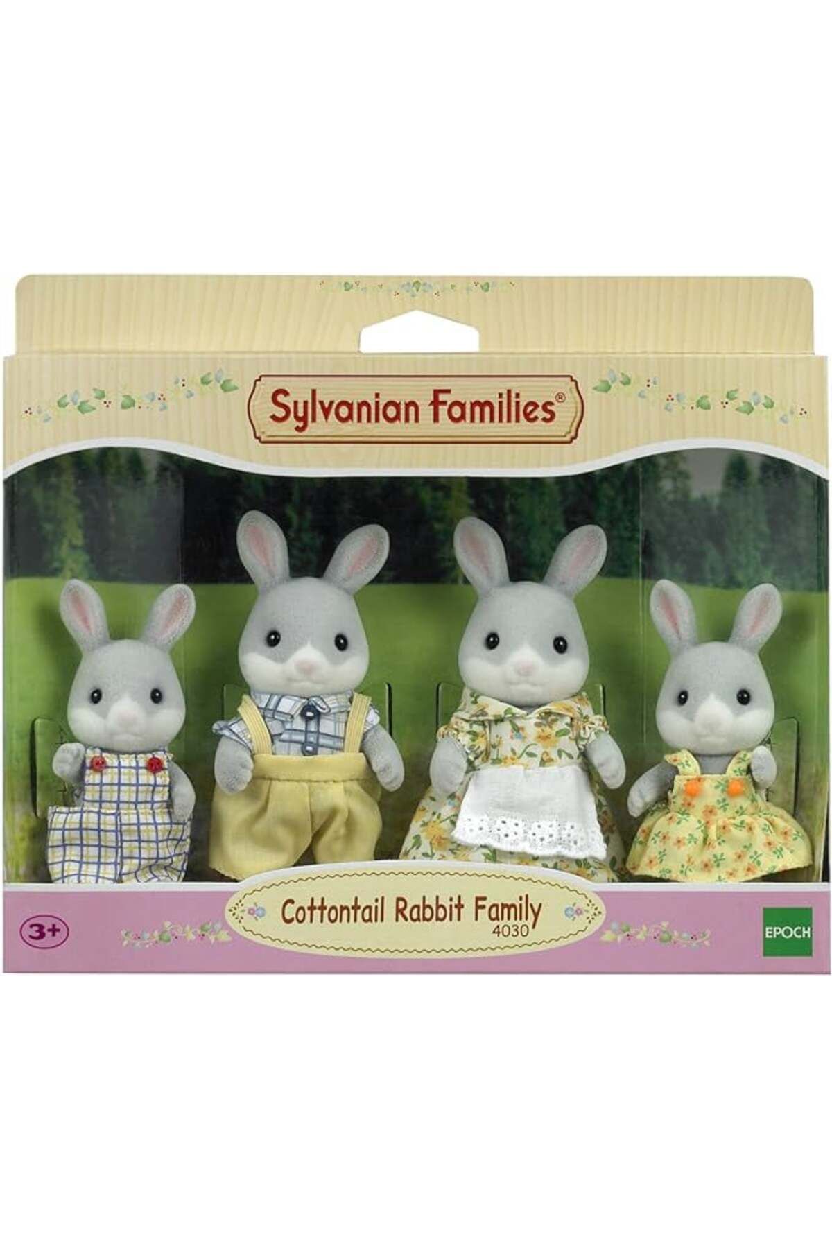 Epoch Figurina Sylvanian Families - Familia Iepurasilor Cottontail - One Size