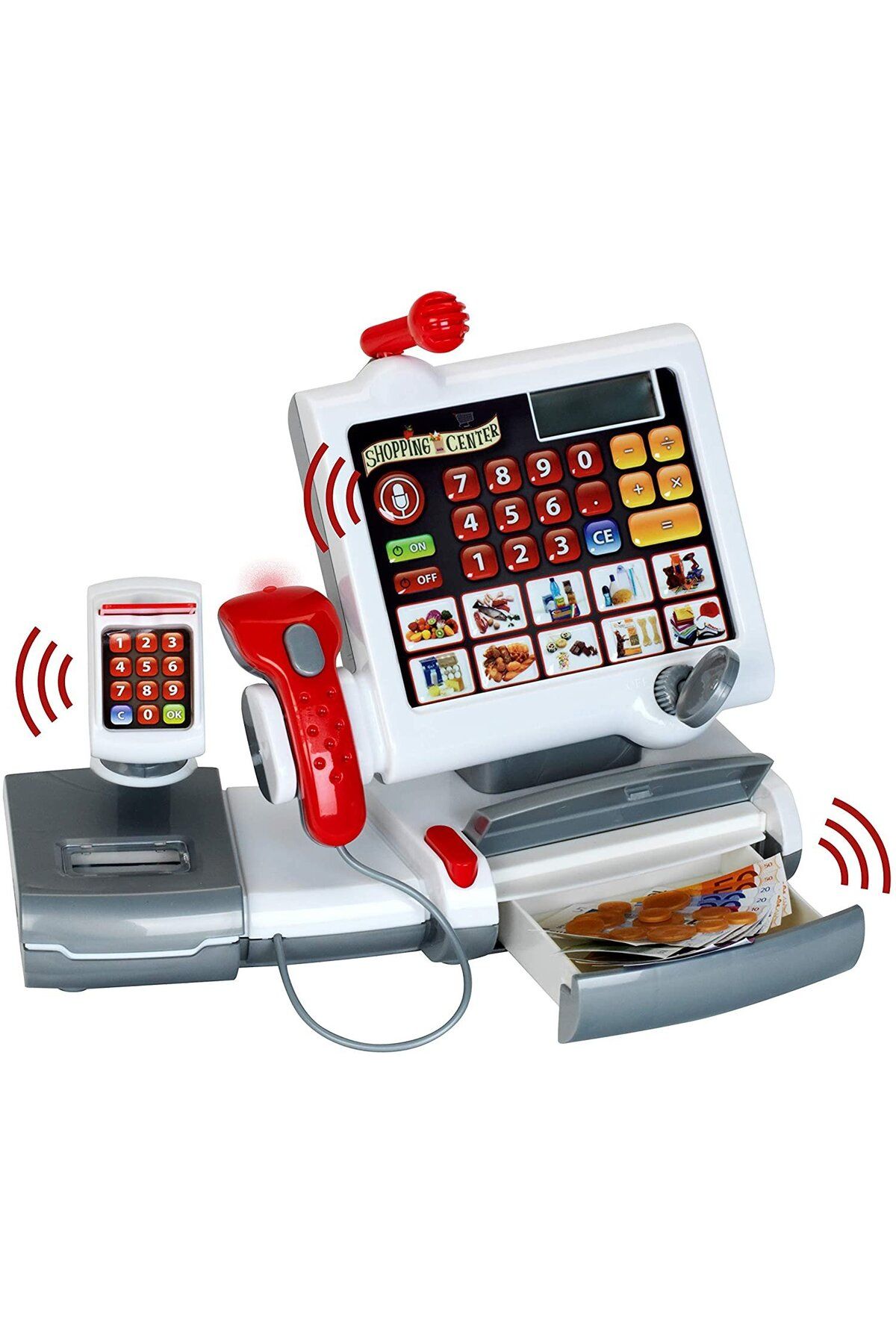 Klein-Casa de marcat cu scanner, bancnote si monede - Joc de rol 4