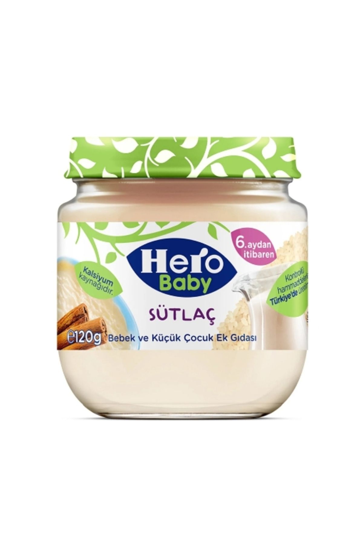 Hero Baby Sütlaç Kavanoz Mama 120 gr ( 1 ADET )