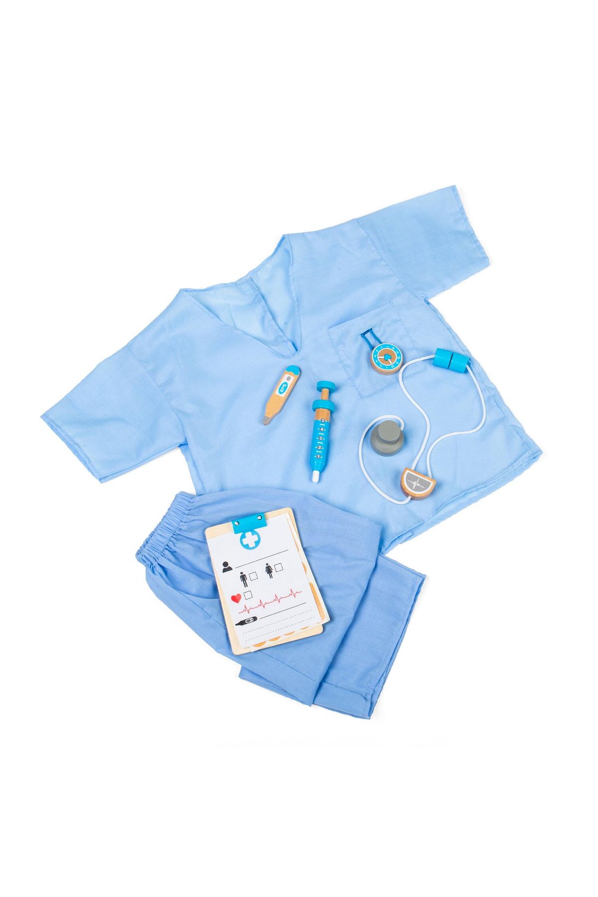 BigJigs-Set costum si accesorii doctor pentru copii 2