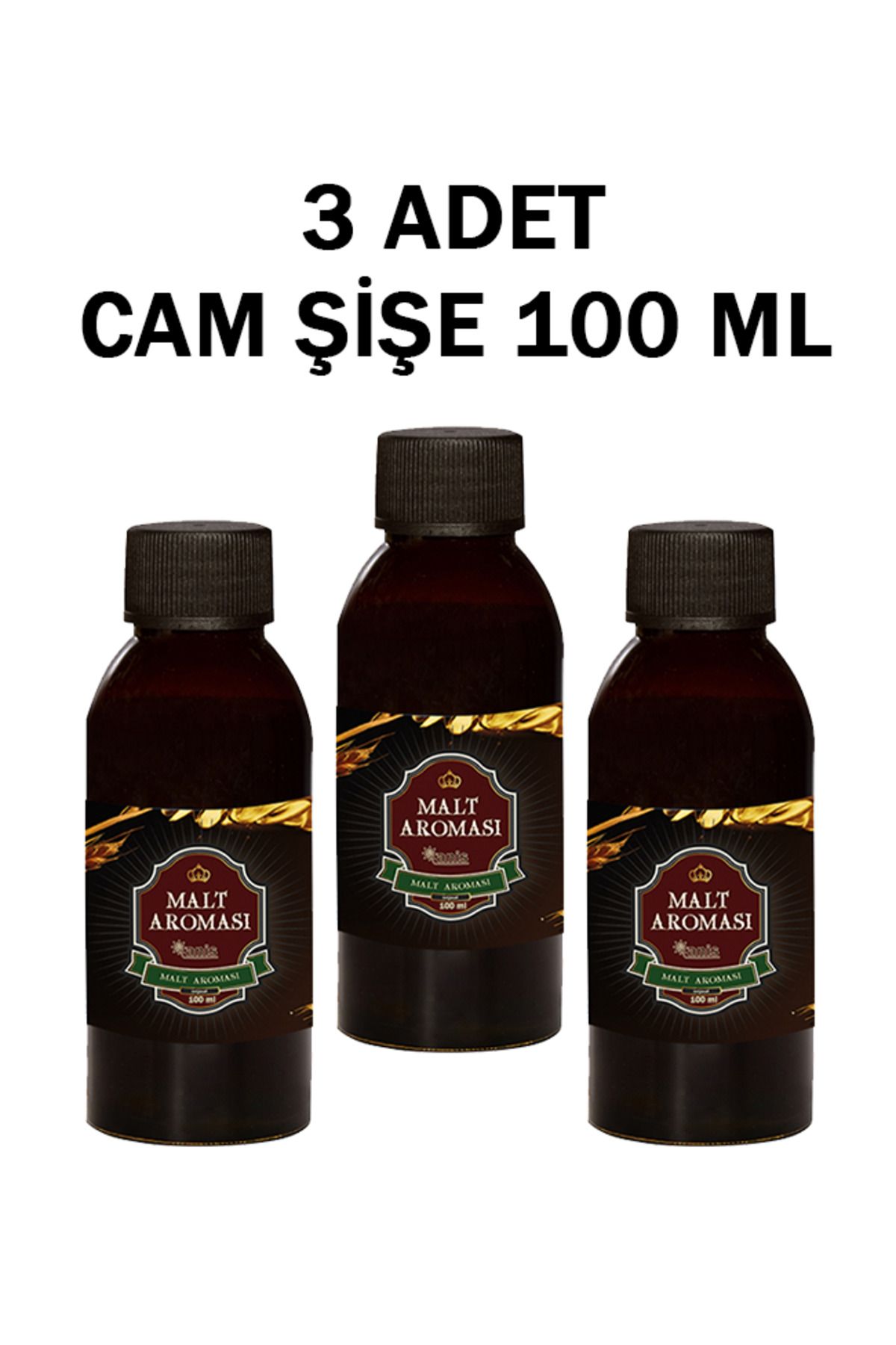 Anis Kırmızı Malt Aroma Verici - 100 ML Cam Şişe | 3 ADET