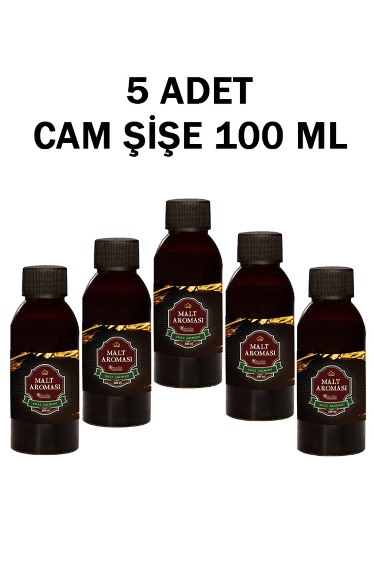 Anis Kırmızı Malt Aroma Verici - 100 ML Cam Şişe | 5 ADET