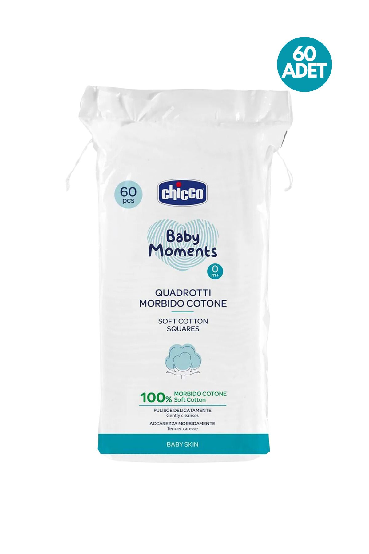 Baby&Me Chicco Bebek Temizleme Pamuğu 60 Adet