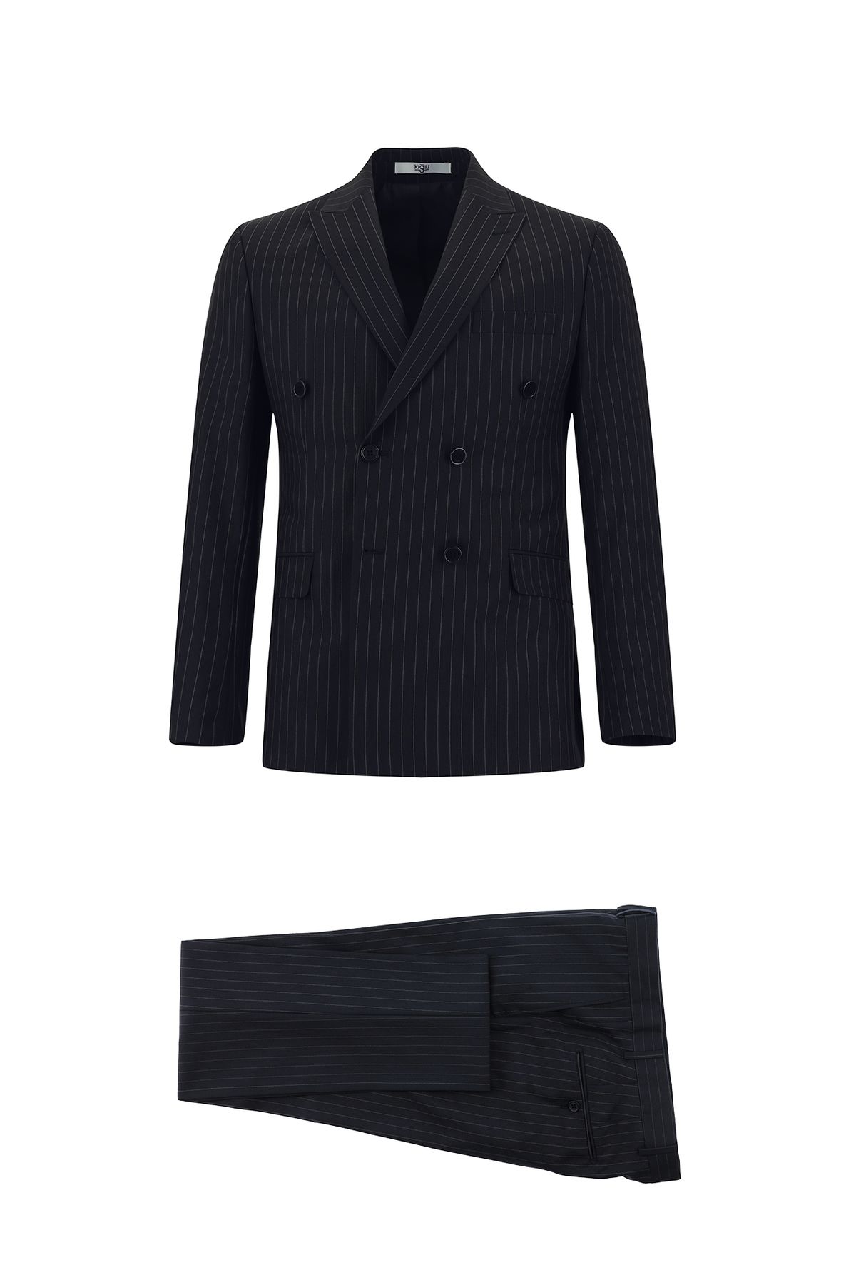 costume à rayures regular fit