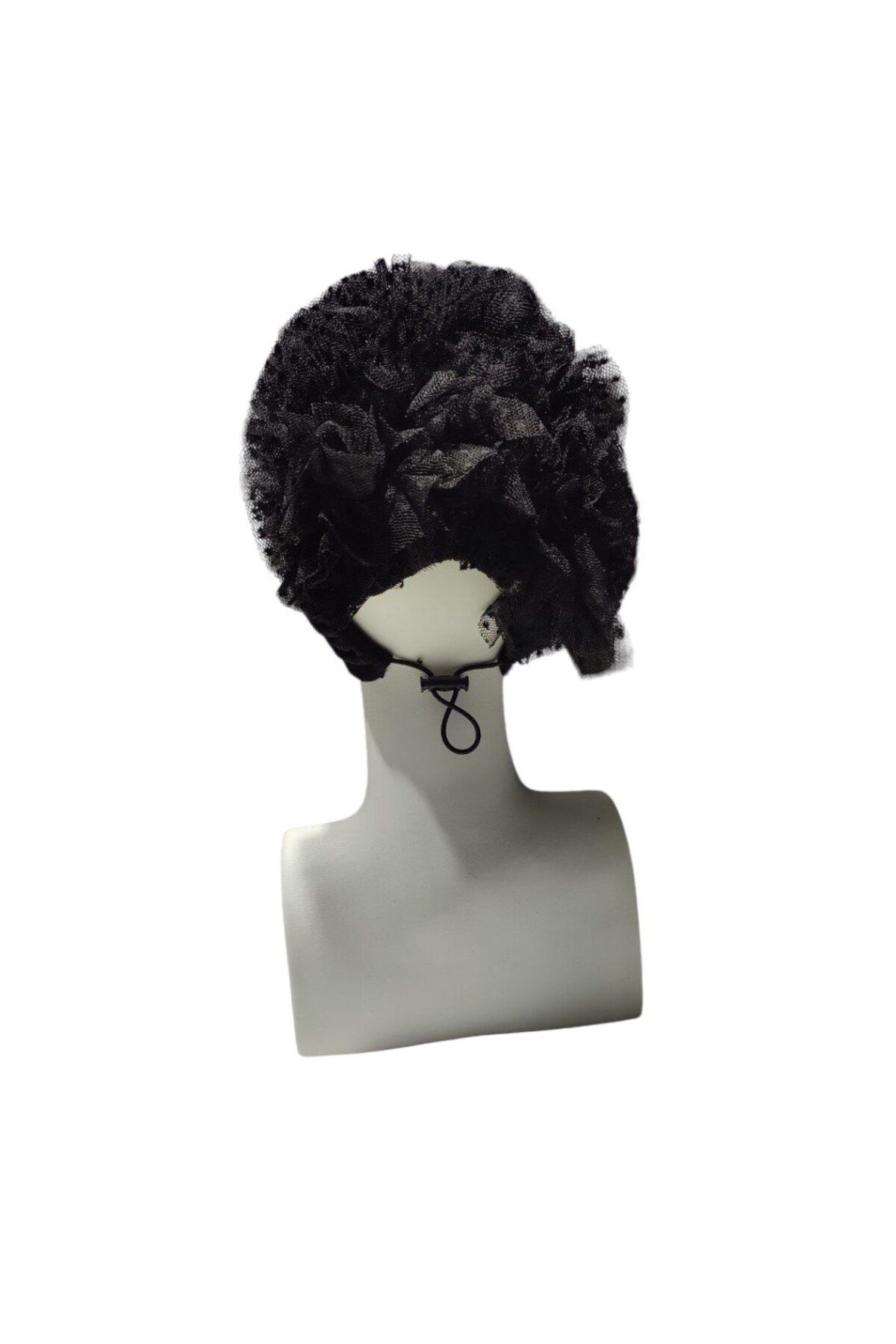 Armine-Black Non-Slip Silicone Banded Fancy Knob Fit Bonnet 3