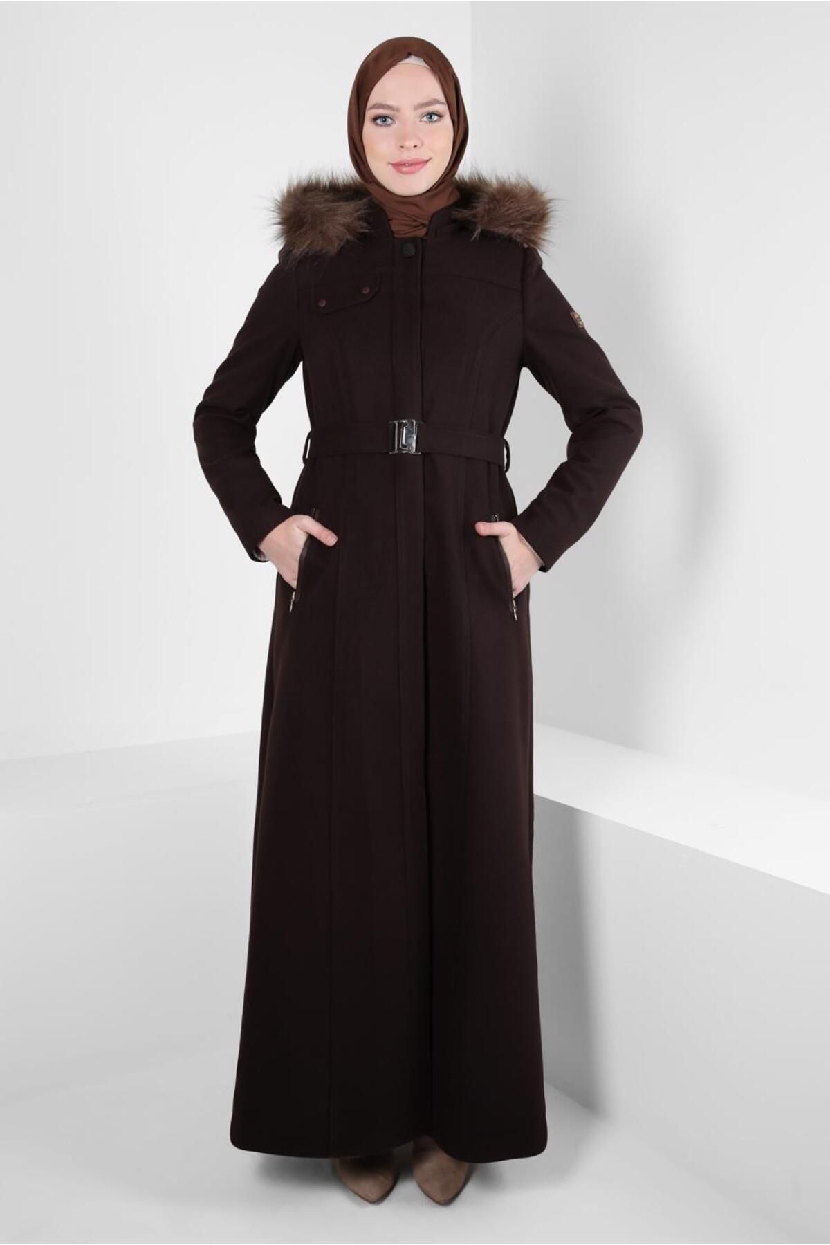 مانتو کمربندی 90277 Alvina