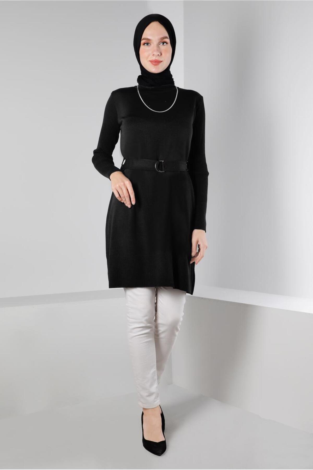 آلوینا تونیک بافتنی کمردار کمربنددار ۴۳۱۴۰ آلوینا تونیک بافتنی کمردار کمربنددار ۴۳۱۴۰