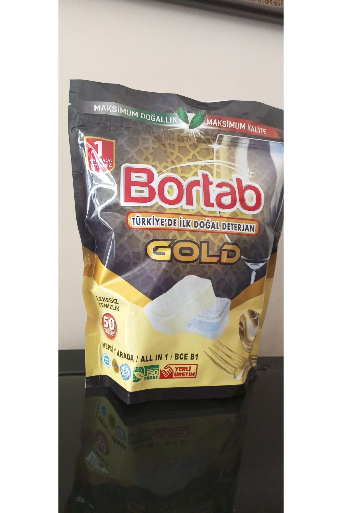 Bortab Gold Bulaşık Makinesi Tableti Doğal Yeni Ürün 50 li