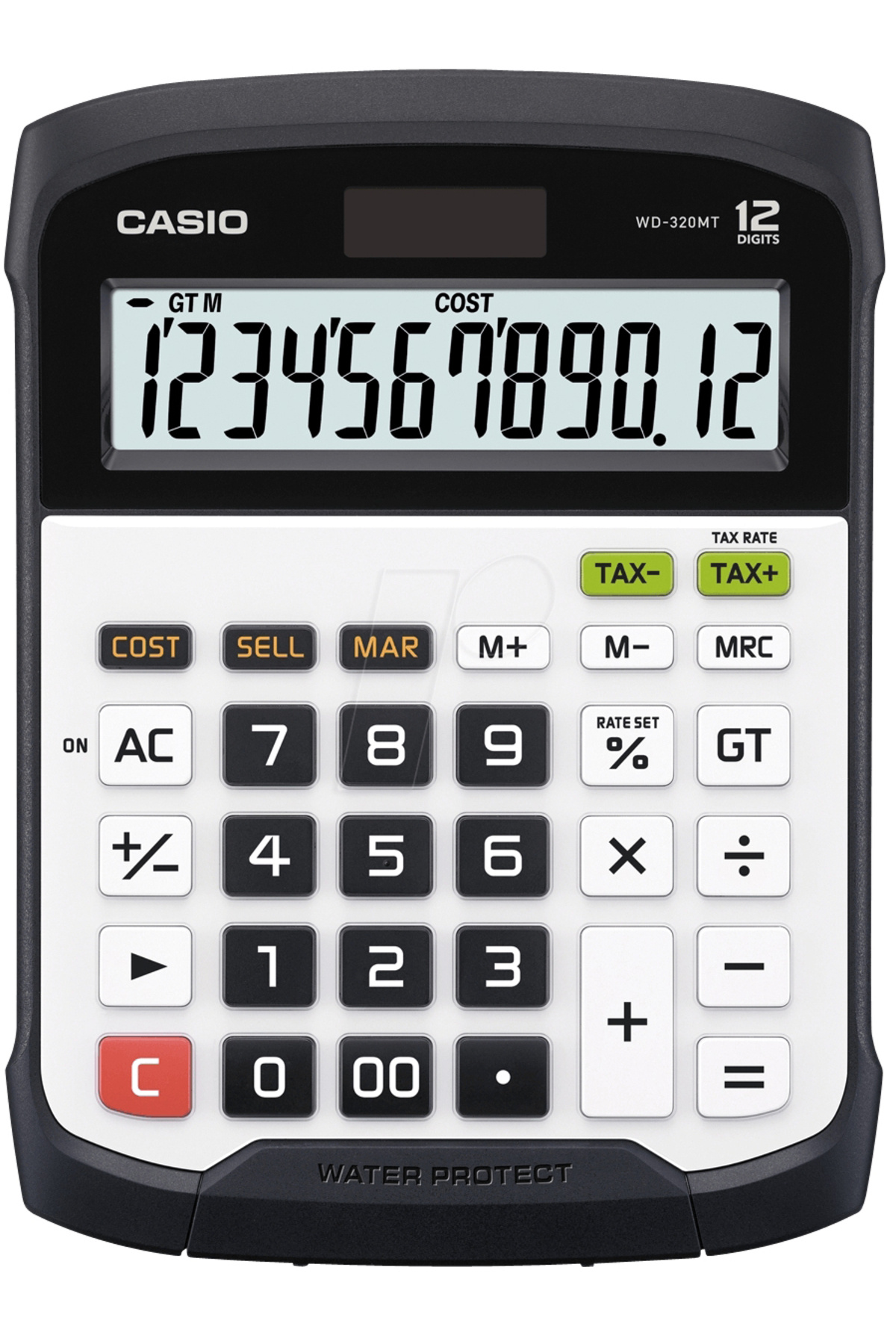 Casio Wd-320mt 12 Hane Suya-toza Dayanıklı Masa Üstü Hesap Makinesi