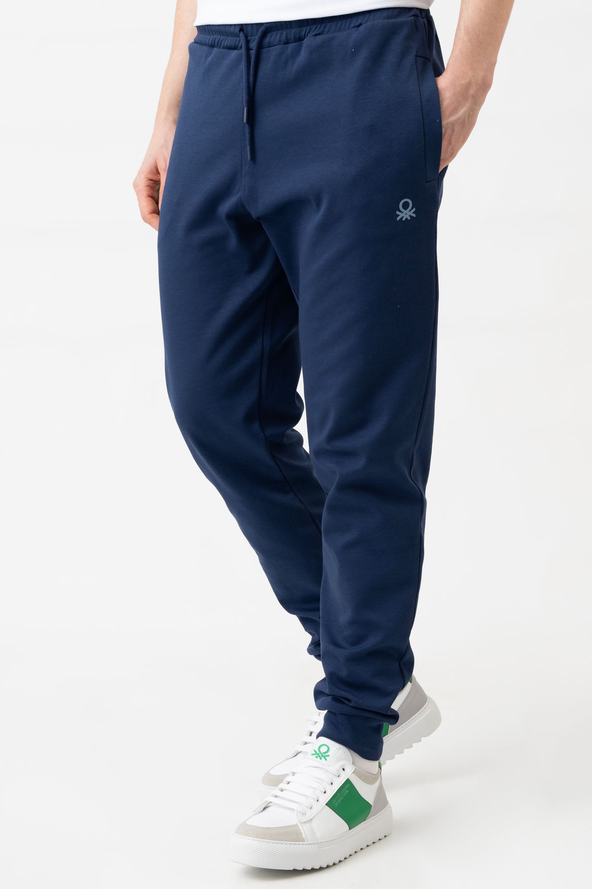 Benetton-Pantaloni de sport Jogger pentru bărbați - bleumarin 1