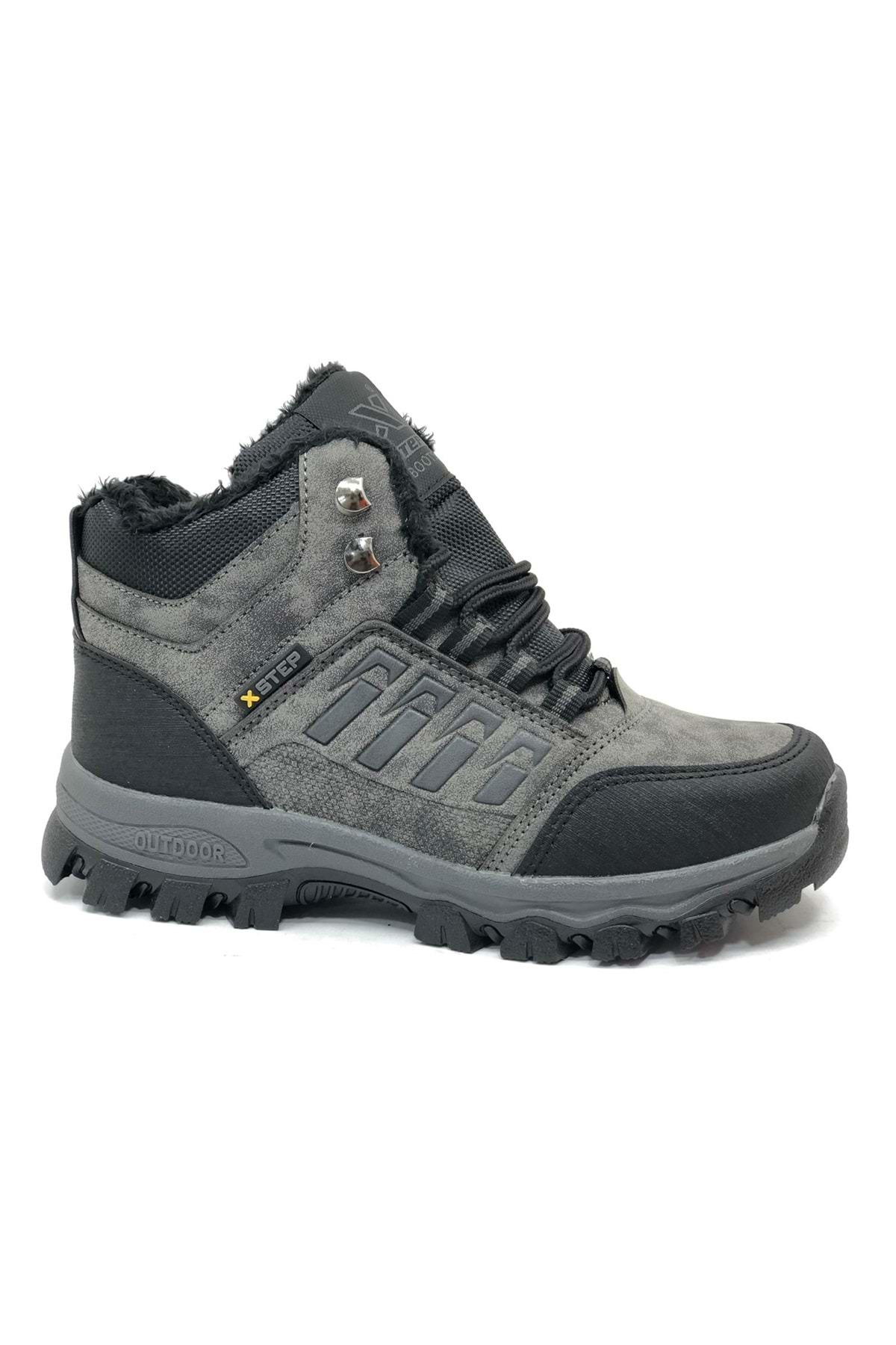 Kocamanlar Ayakkabı Xstep X6 Trekking Outdoor Ortopedik Erkek Bot FÜME