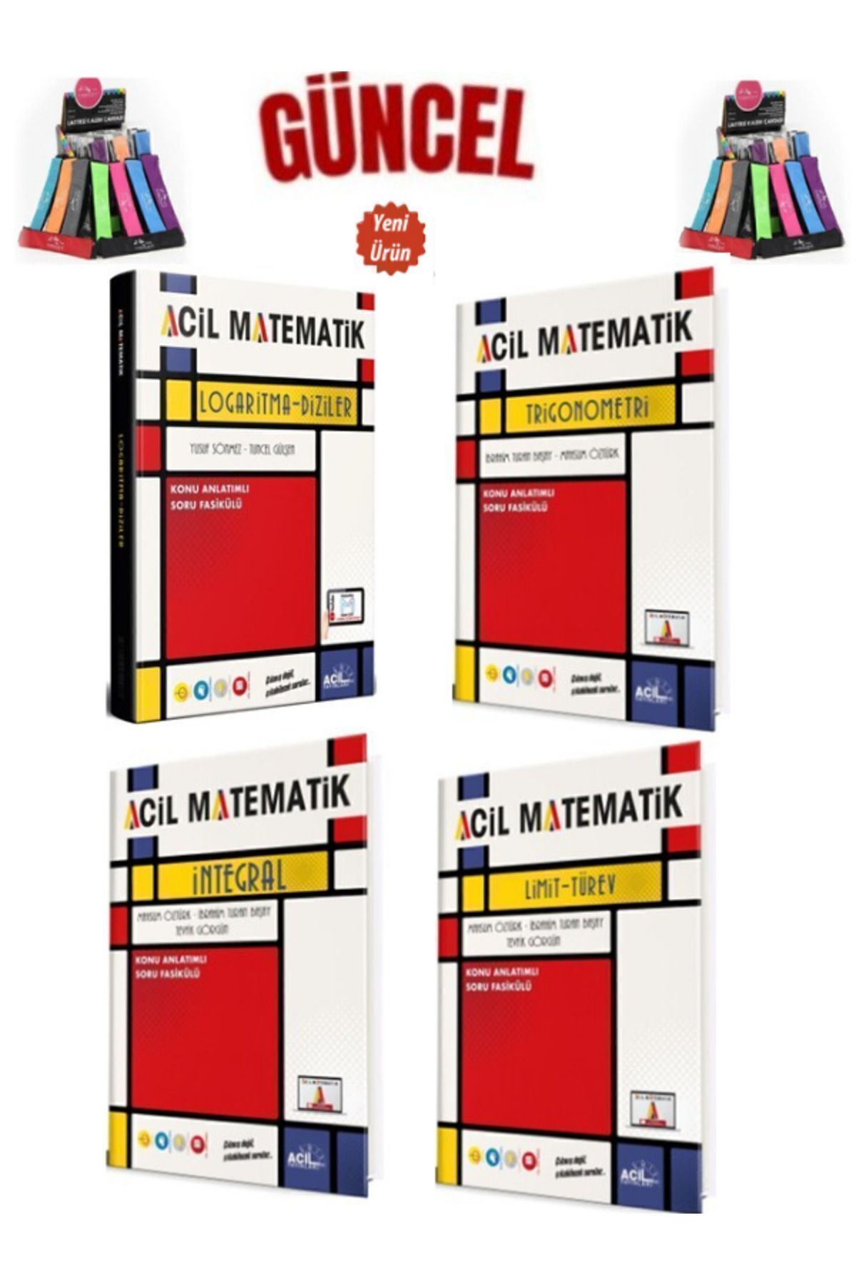 Acil Yayınları Güncel Ayt Matematik Logaritma-Trigonometri-Limit Türev-İntegral Konu Anlatımlı Fasikül+Kalemlik