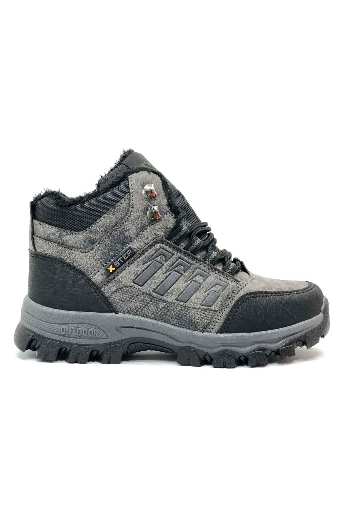 Kocamanlar Ayakkabı Xstep X6 Trekking Outdoor Ortopedik Erkek Bot FÜME görsel 2